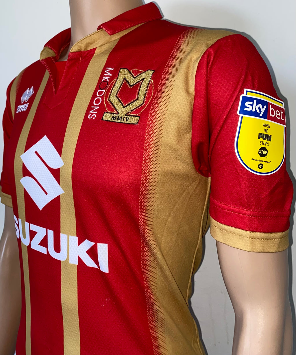 2018/19 MILTON KEYNES DONS MATCH WORN AWAY SHIRT (AGARD #14)