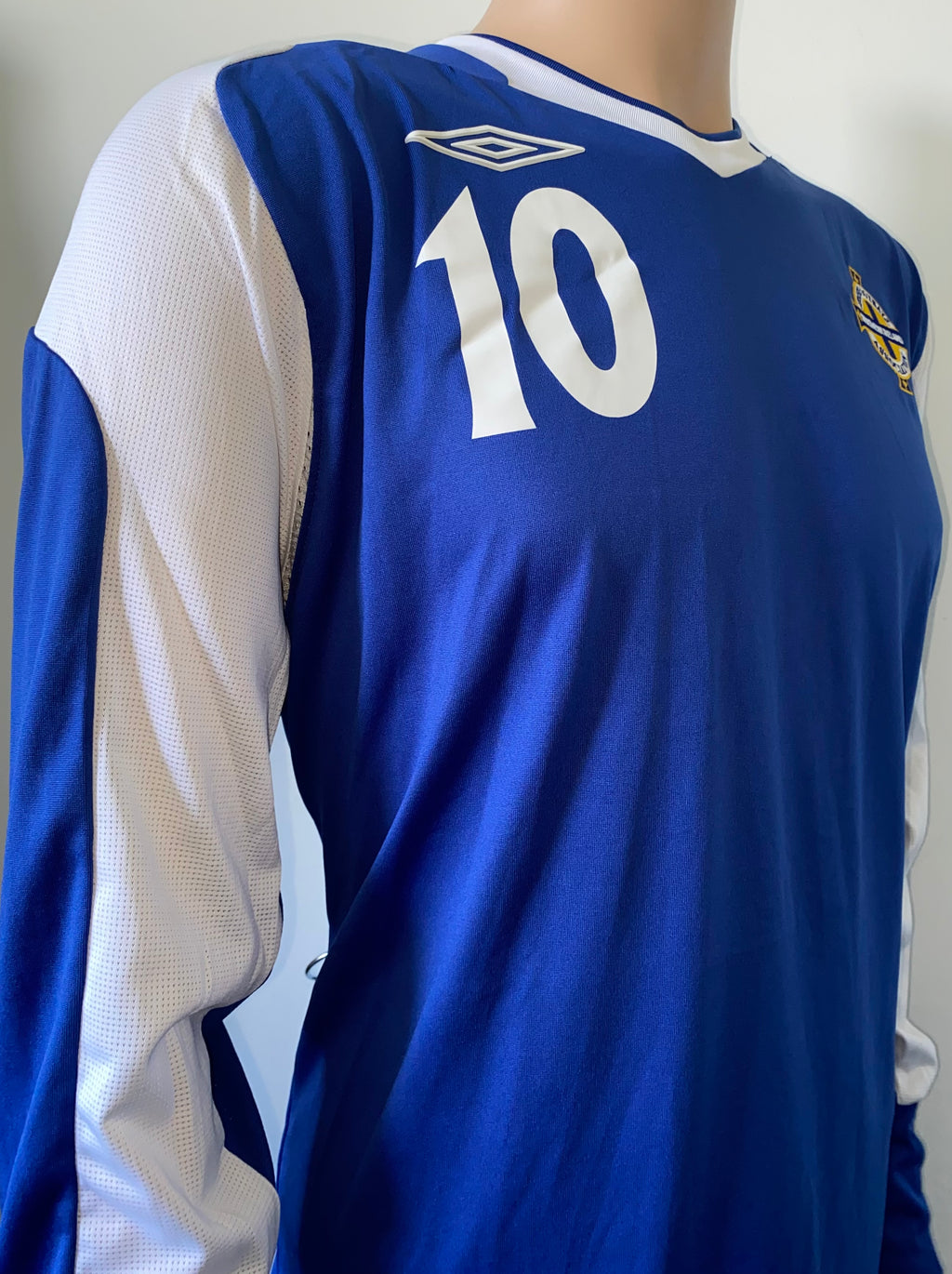 2006-08 NORTHERN IRELAND UMBRO U-21 MATCH ISSUE HOME SHIRT #10