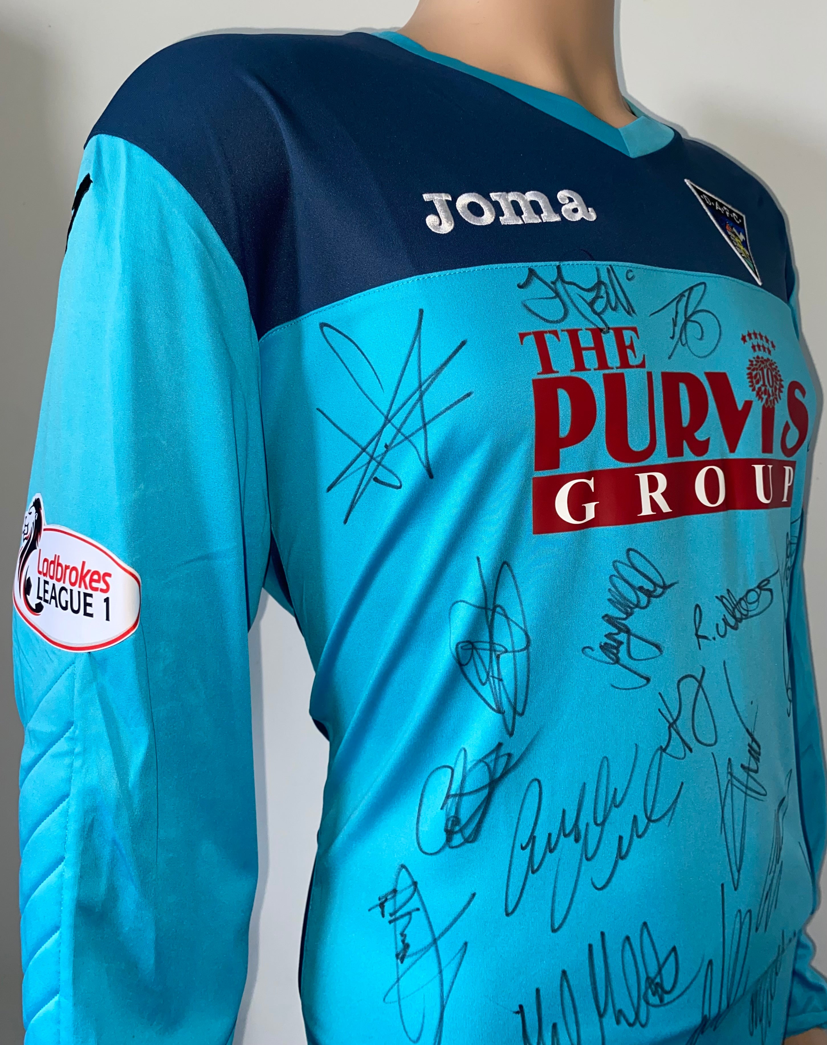 2012/13 DUNFERMLINE ATHLETIC MATCH WORN GOALKEEPERS SHIRT (MURDOCH #1)