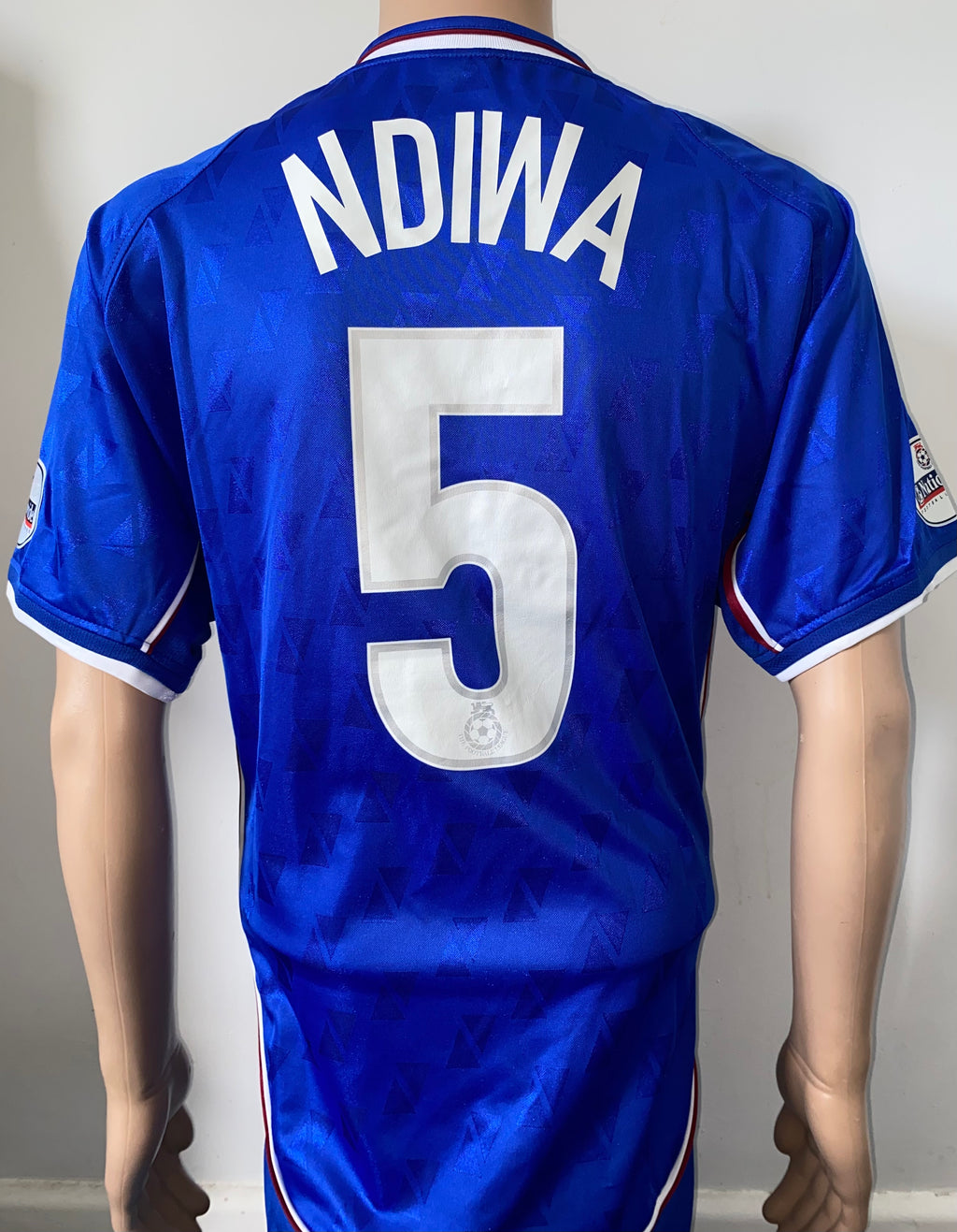 2003/04 OLDHAM ATHLETIC MATCH WORN HOME SHIRT (NDIWA #5)