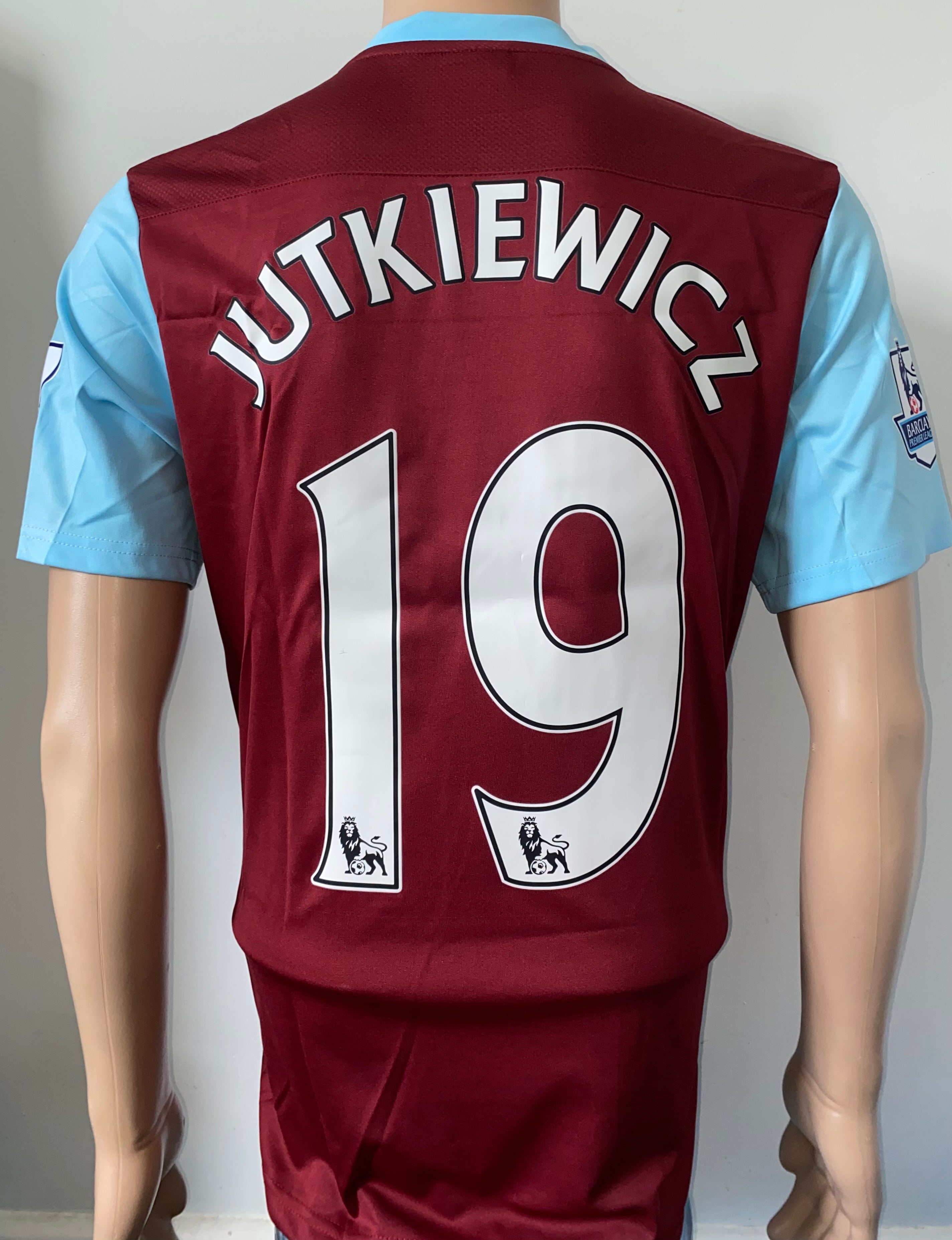 2014/15 BURNLEY MATCH WORN HOME SHIRT (JUTKIEWICZ #19)