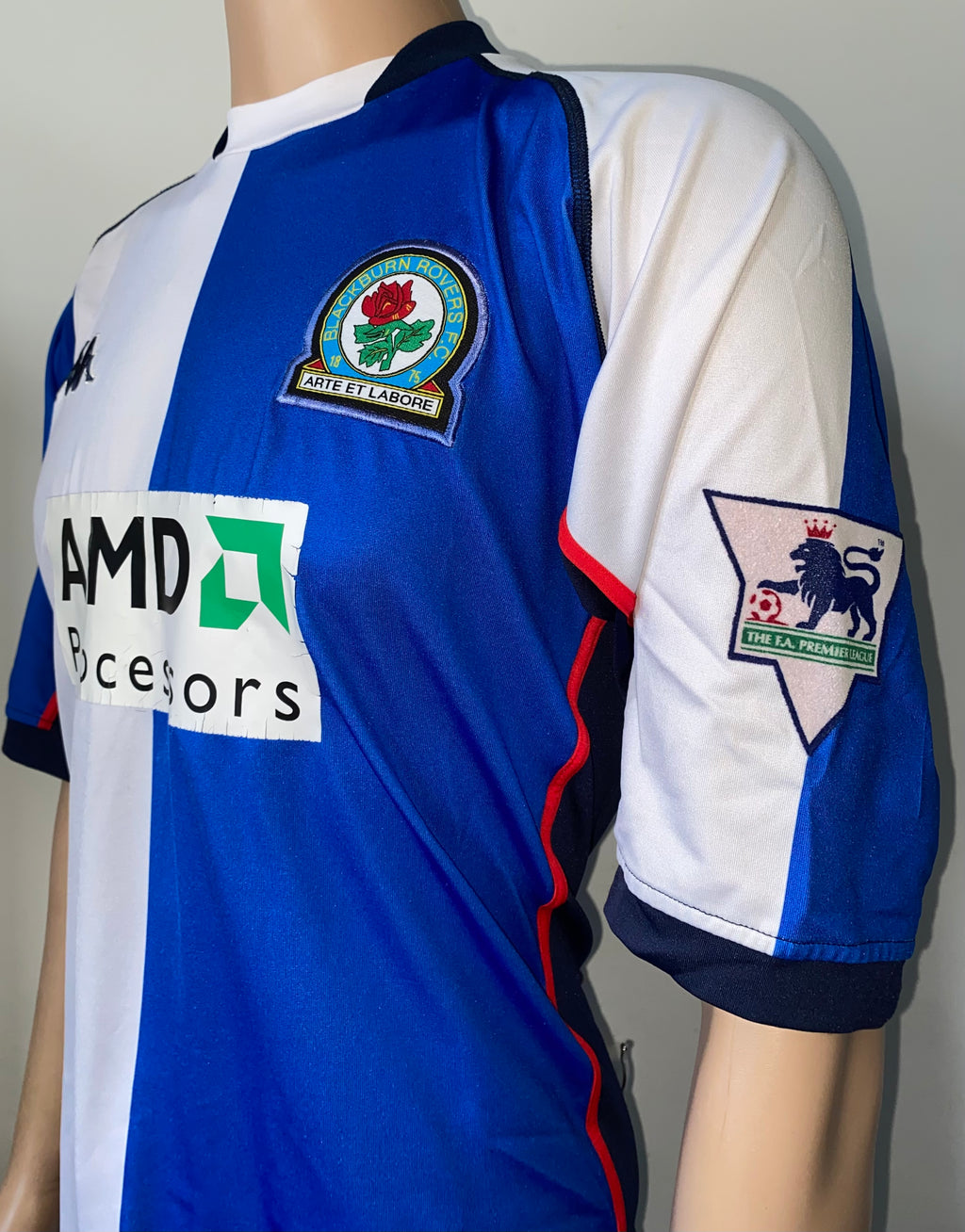 2002/03 BLACKBURN ROVERS MATCH WORN HOME SHIRT (DUNN #8)