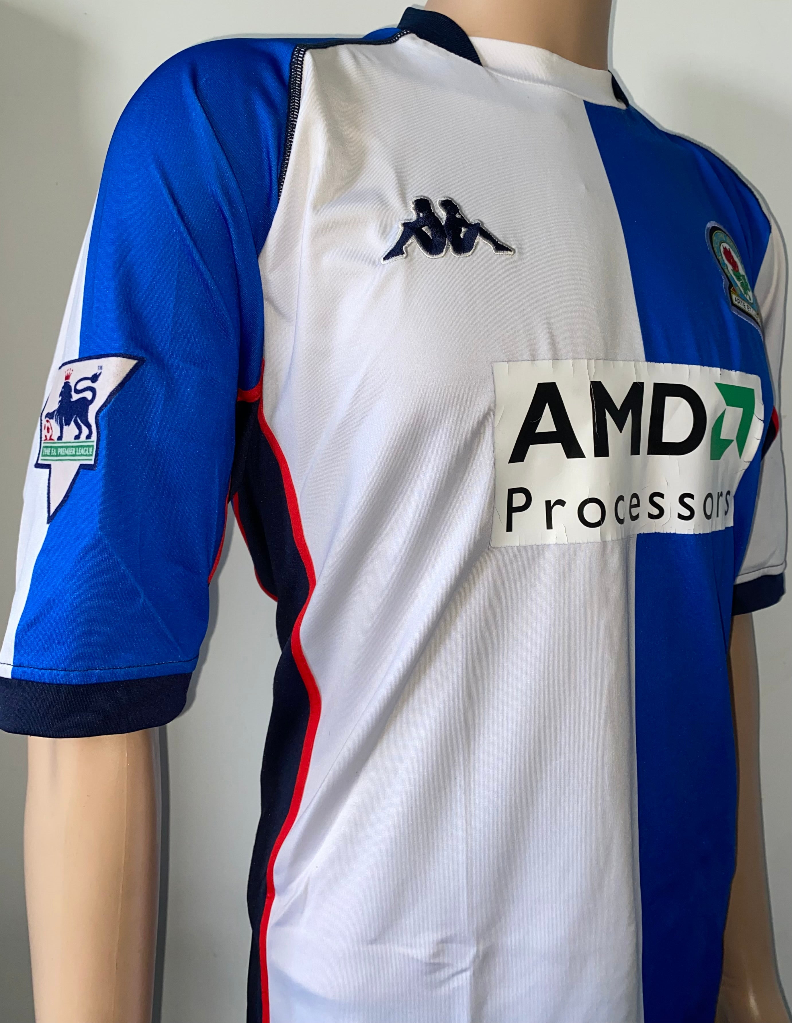 2002/03 BLACKBURN ROVERS MATCH WORN HOME SHIRT (DUNN #8)