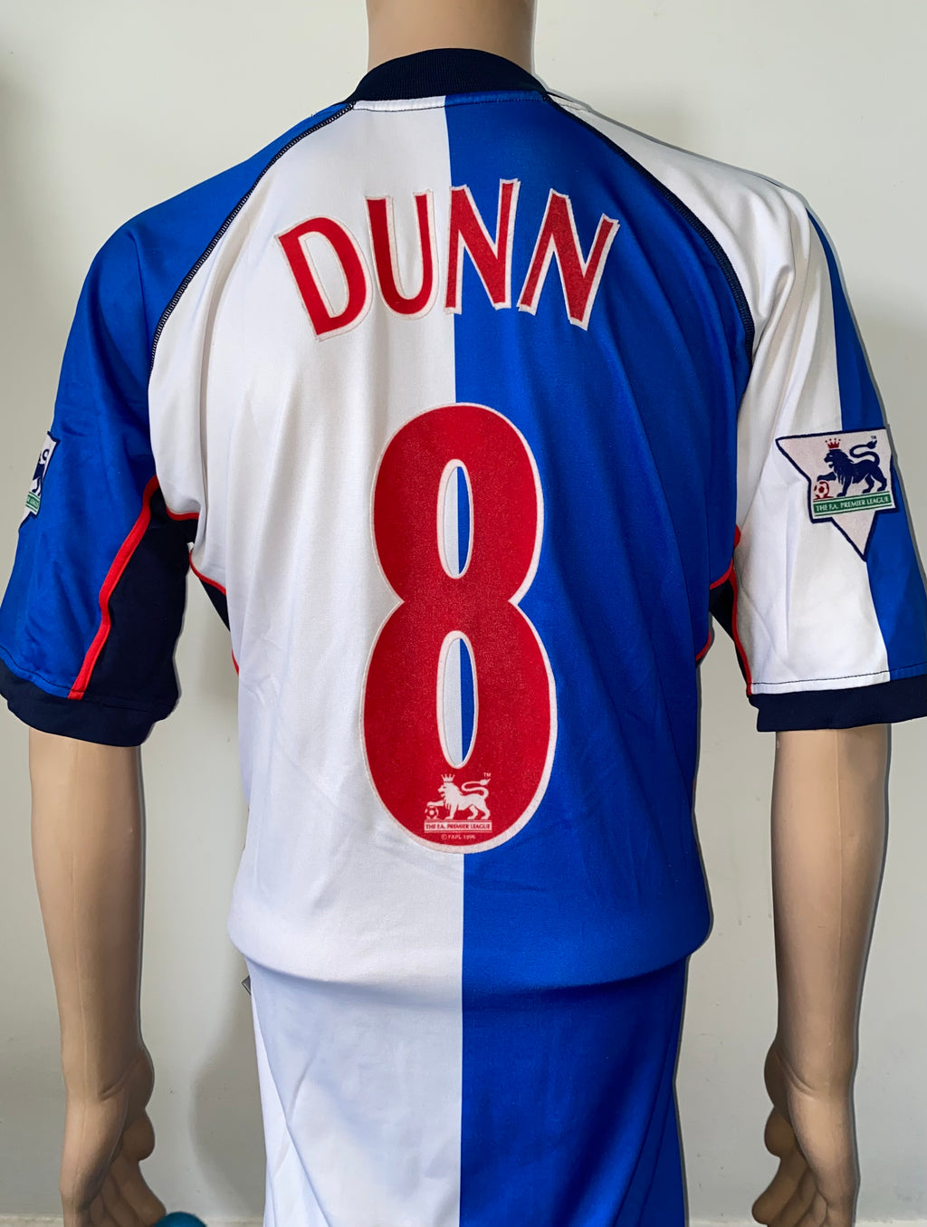 2002/03 BLACKBURN ROVERS MATCH WORN HOME SHIRT (DUNN #8)