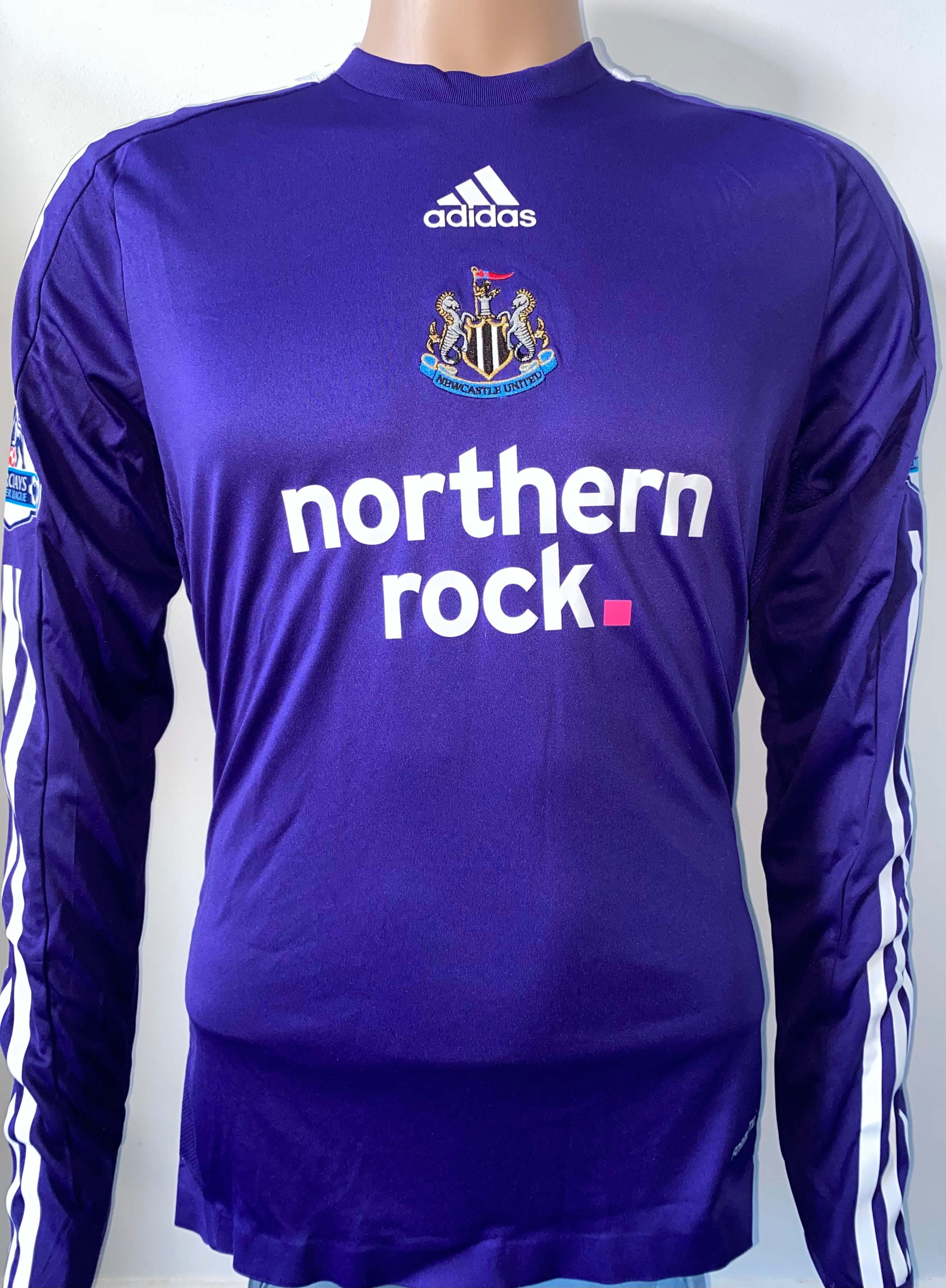 2008/09 NEWCASTLE UNITED ADIDAS MATCH WORN AWAY SHIRT (LUALUA #38)