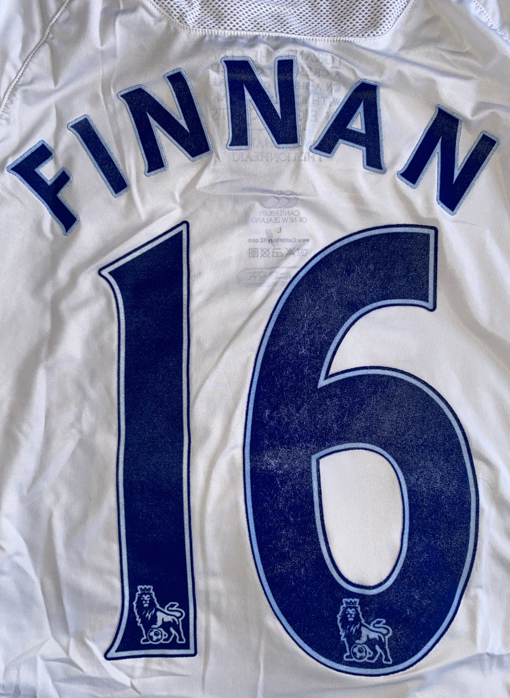 2009/10 PORTSMOUTH MATCH WORN SHIRT (FINNAN #16)