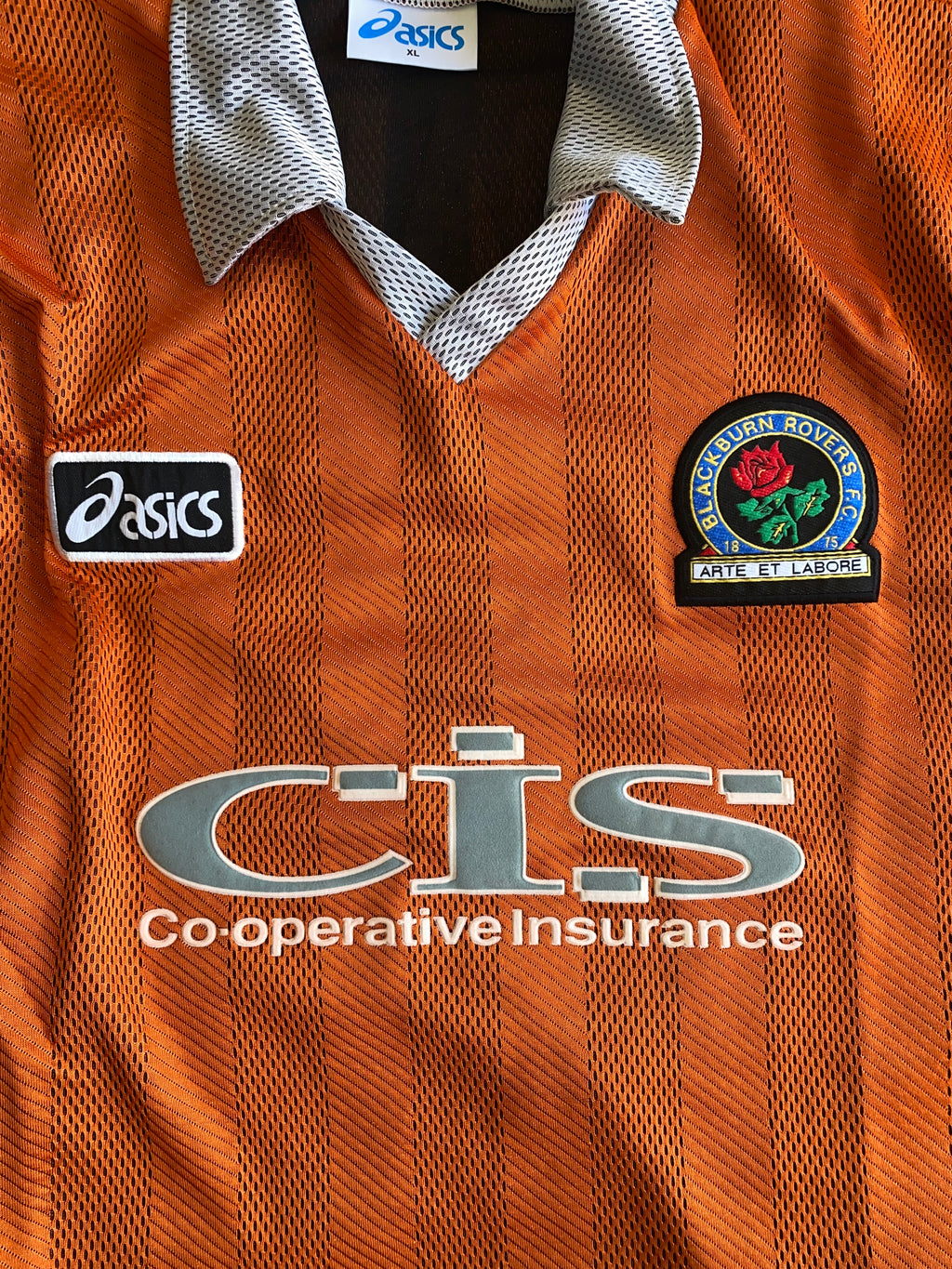 1996/97 BLACKBURN ROVERS MATCH ISSUE AWAY SHIRT (PEARCE #18)