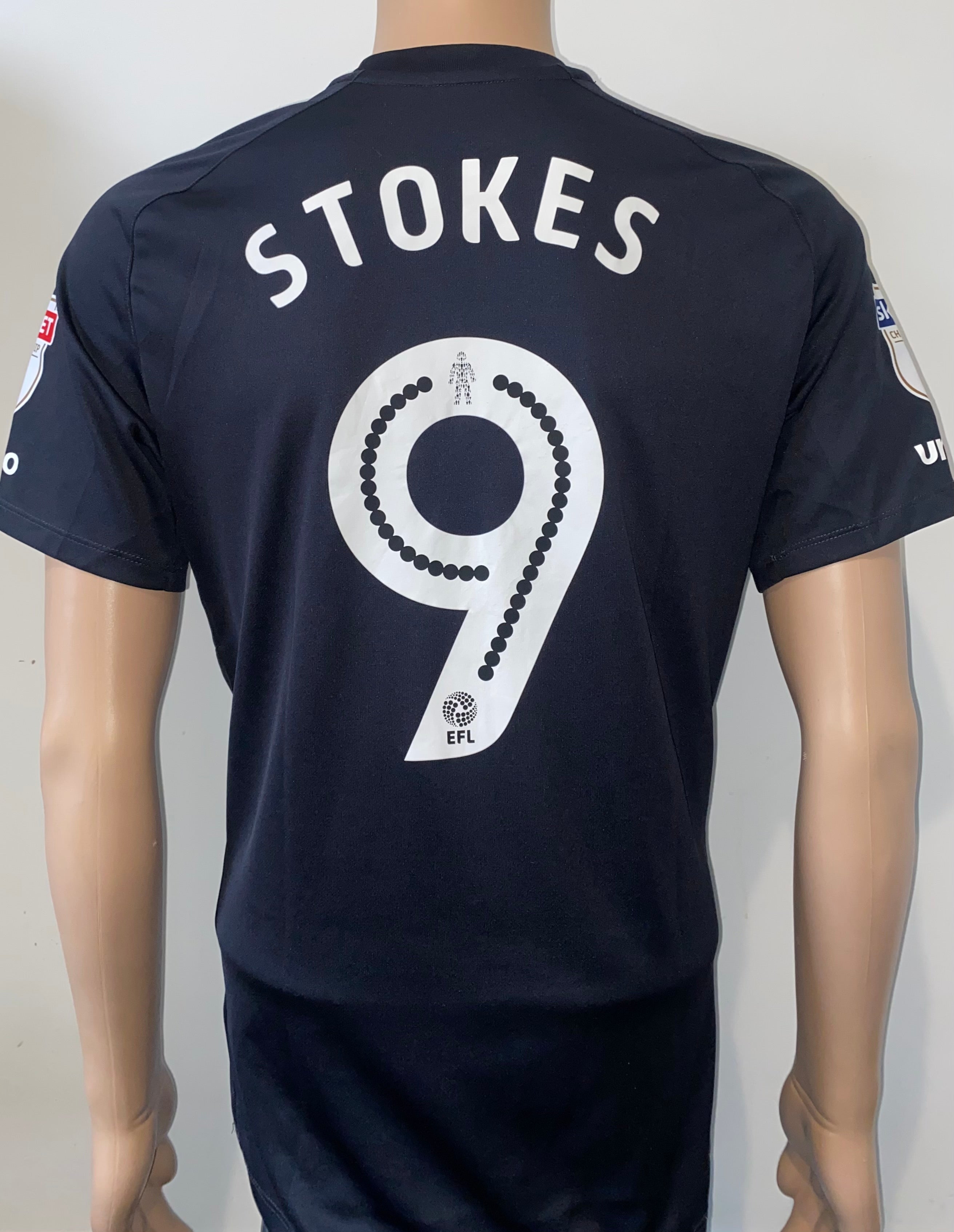 2016/17 BLACKBURN ROVERS MATCH WORN AWAY SHIRT (STOKES #9)