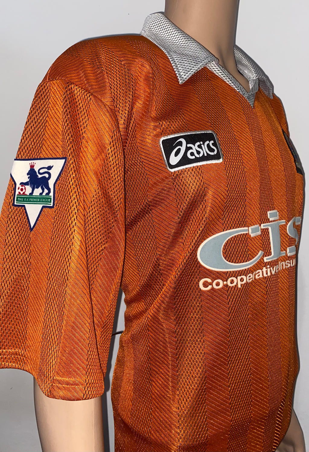 1996/97 BLACKBURN ROVERS MATCH ISSUE AWAY SHIRT (PEARCE #18)