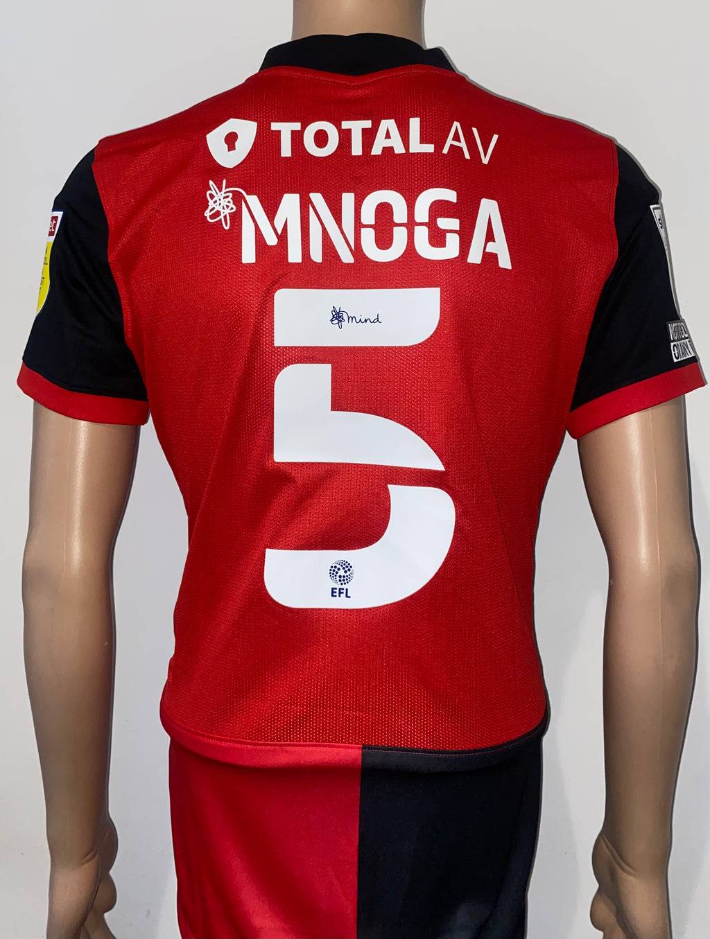 2021/22 PORTSMOUTH MATCH WORN THIRD SHIRT (MNOGA #5)