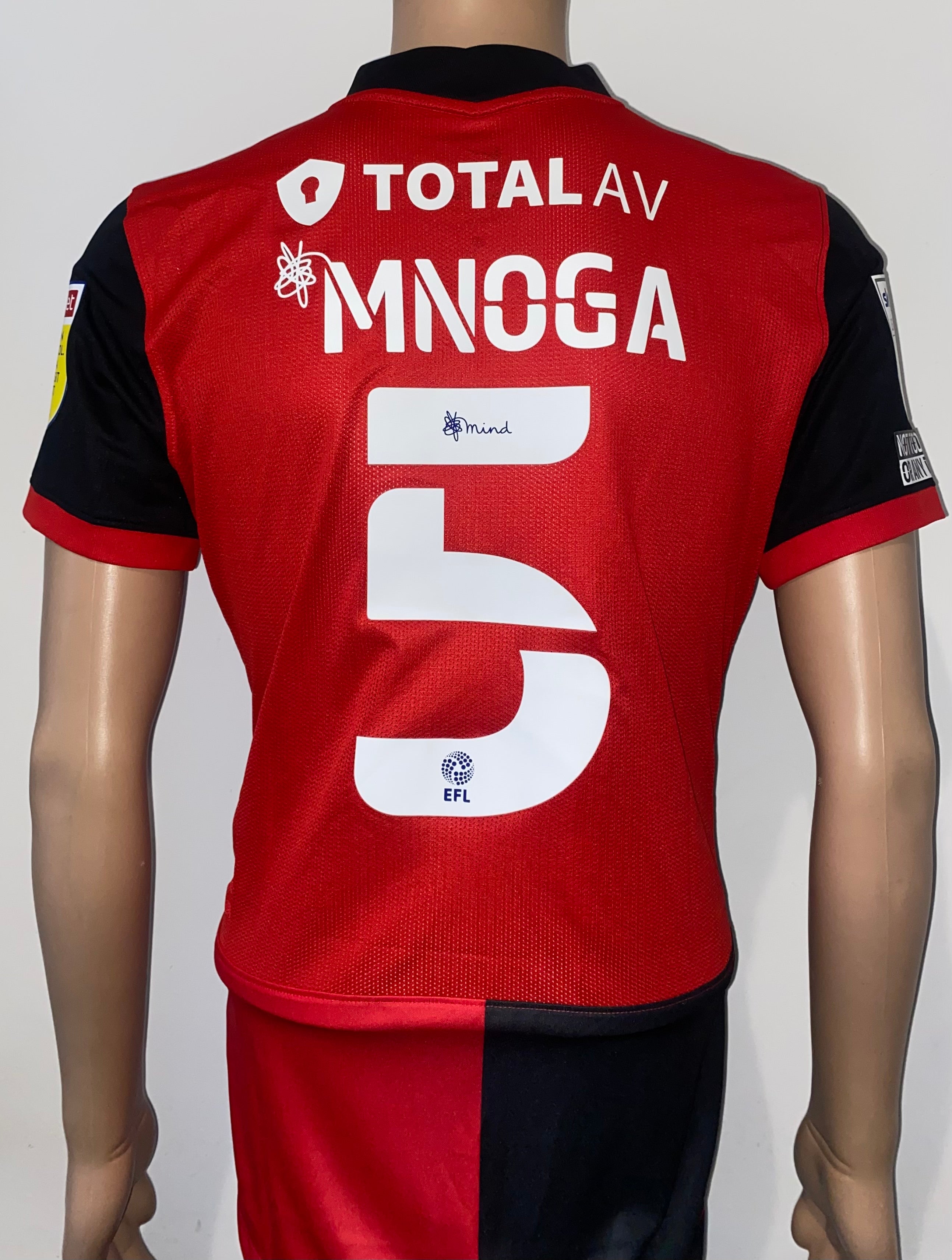 2021/22 PORTSMOUTH MATCH WORN THIRD SHIRT (MNOGA #5)