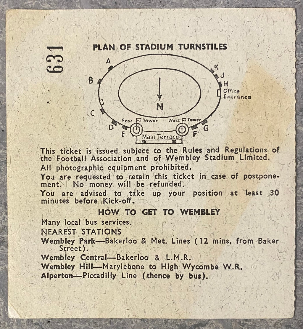 1966 ORIGINAL WORLD CUP 1ST ROUND TICKET ENGLAND V MEXICO @ WEMBLEY