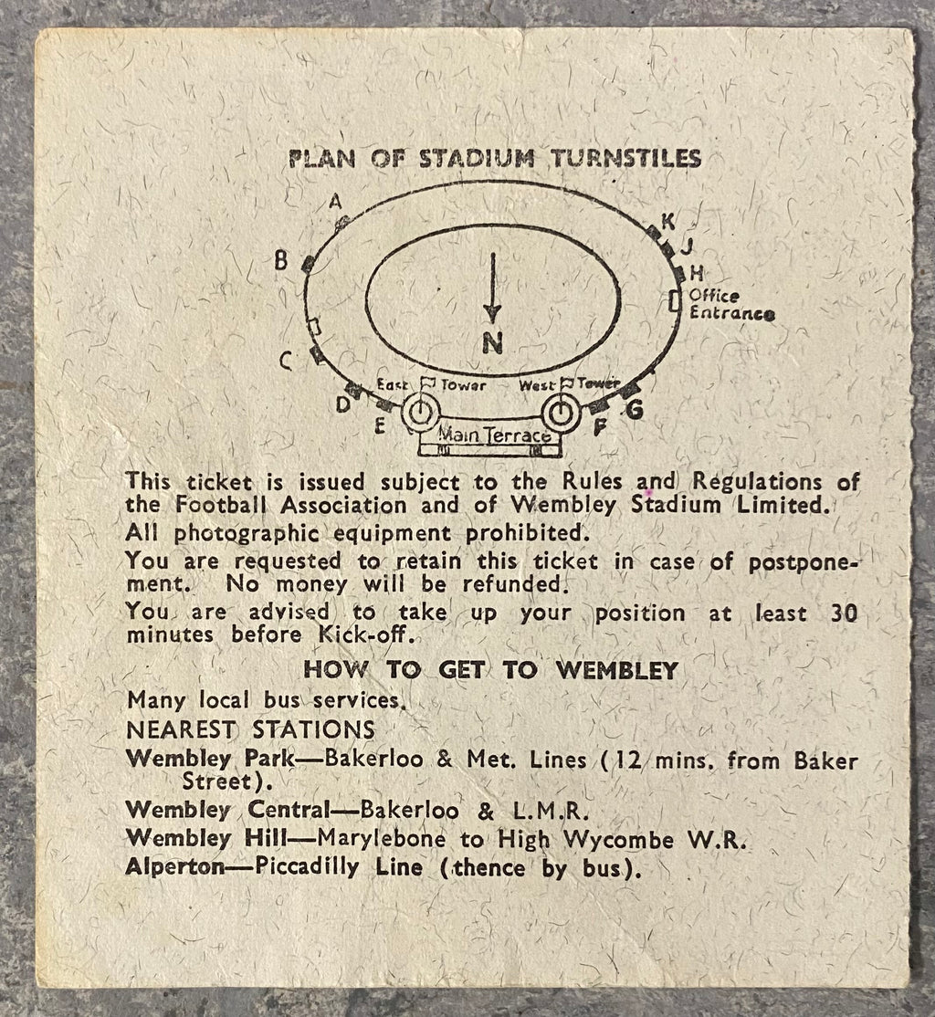 1966 ORIGINAL WORLD CUP 1ST ROUND TICKET MEXICO V URUGUAY @ WEMBLEY