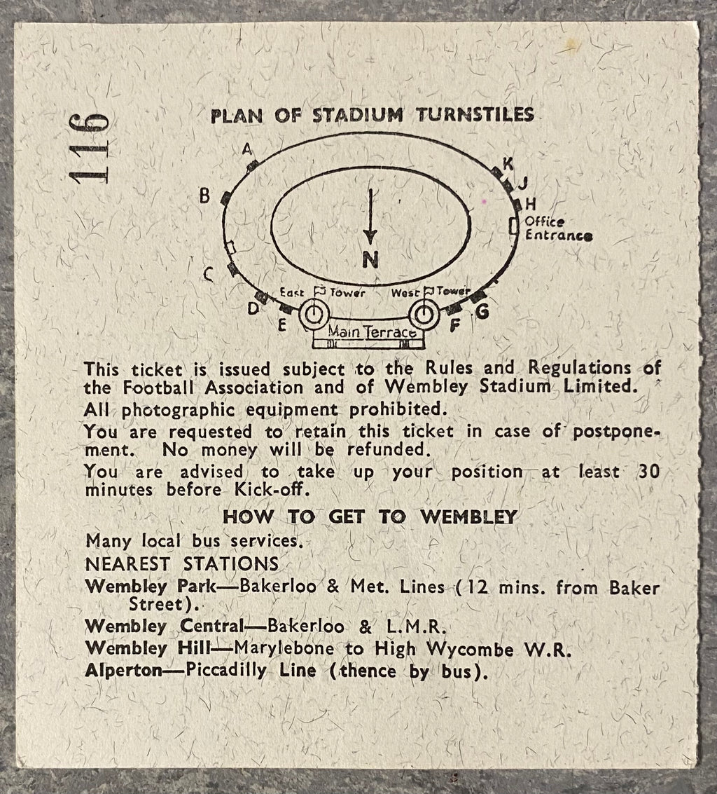1966 ORIGINAL WORLD CUP 1ST ROUND TICKET MEXICO V URUGUAY @ WEMBLEY