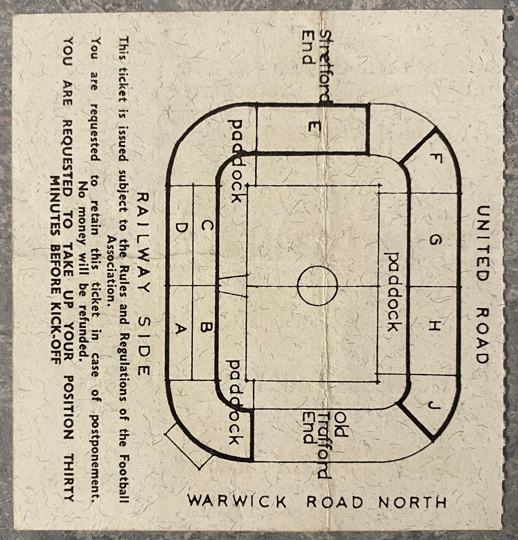 1966 ORIGINAL WORLD CUP 1ST ROUND TICKET HUNGARY V BULGARIA @ OLD TRAFFORD
