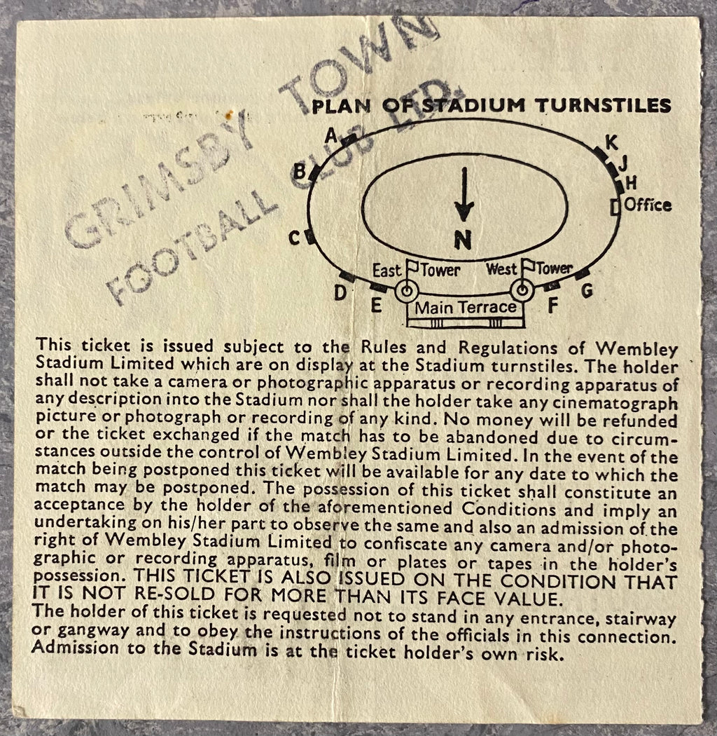 1981 ORIGINAL FA CUP FINAL TICKET TOTTENHAM HOTSPUR V MANCHESTER CITY