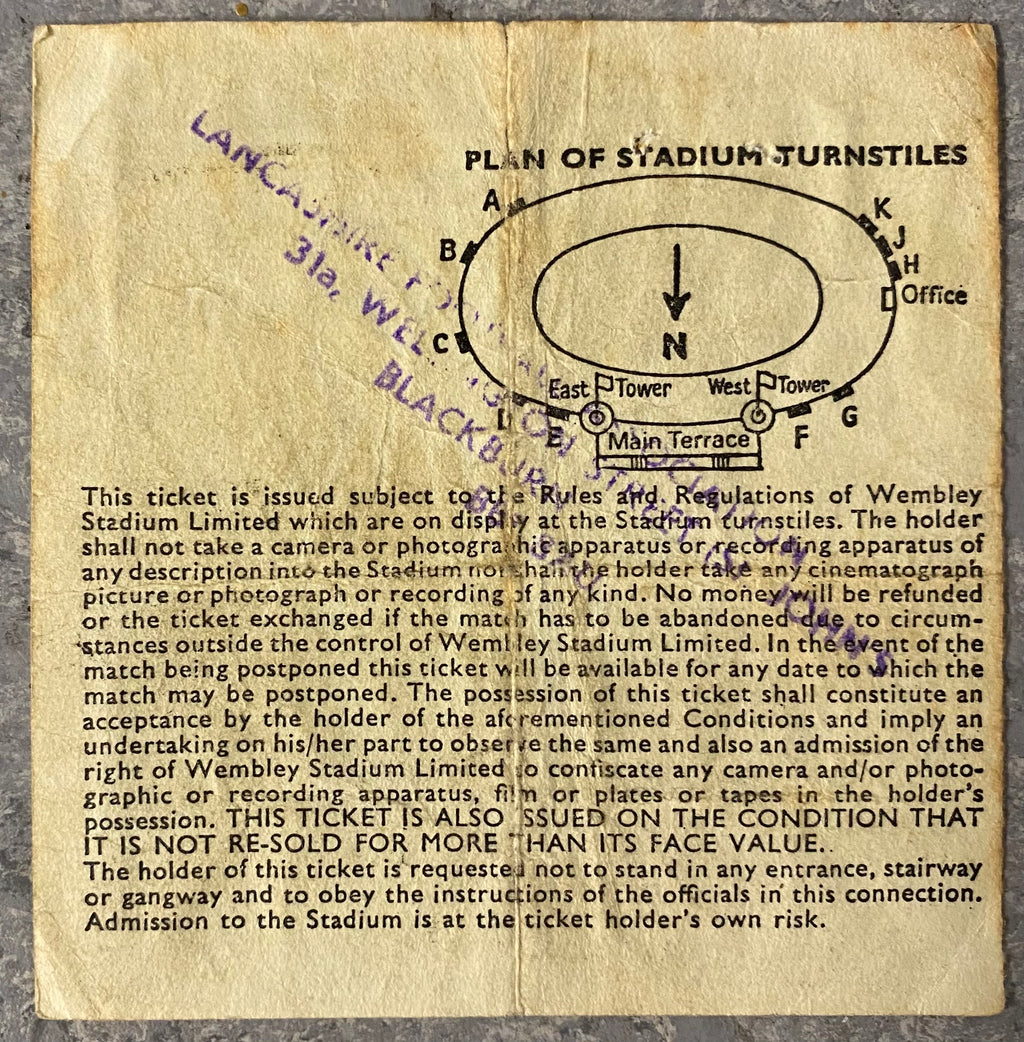 1981 ORIGINAL FA CUP FINAL TICKET TOTTENHAM HOTSPUR V MANCHESTER CITY