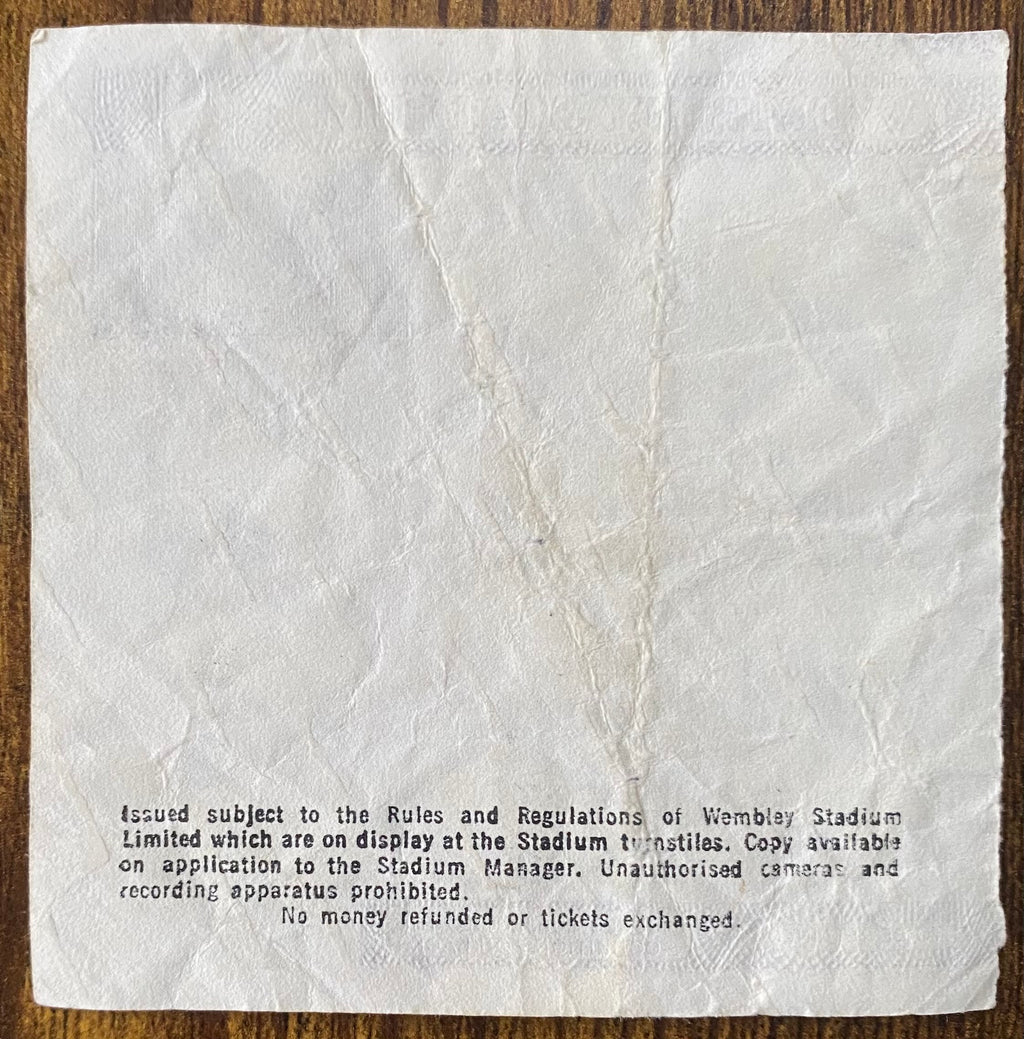 1985 ORIGINAL FA CUP FINAL TICKET EVERTON V MANCHESTER UNITED