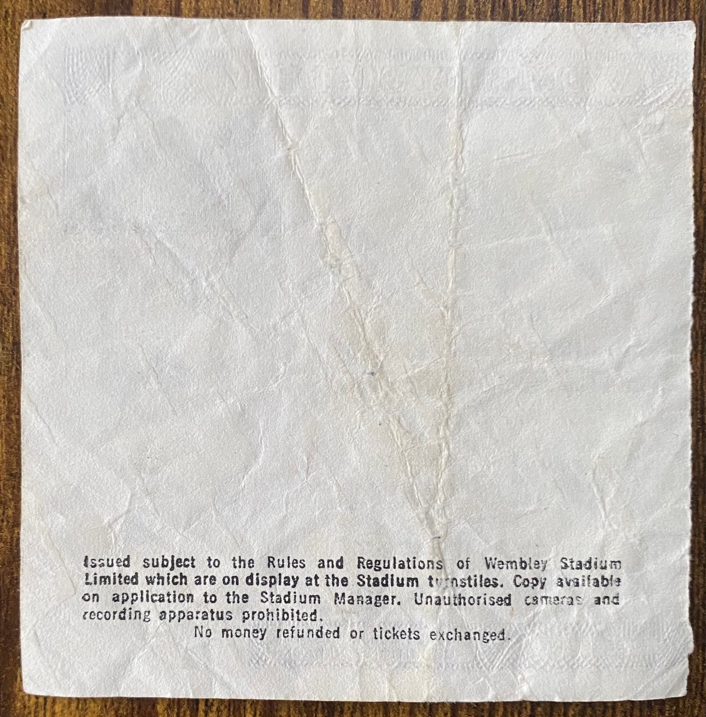 1985 ORIGINAL FA CUP FINAL TICKET EVERTON V MANCHESTER UNITED