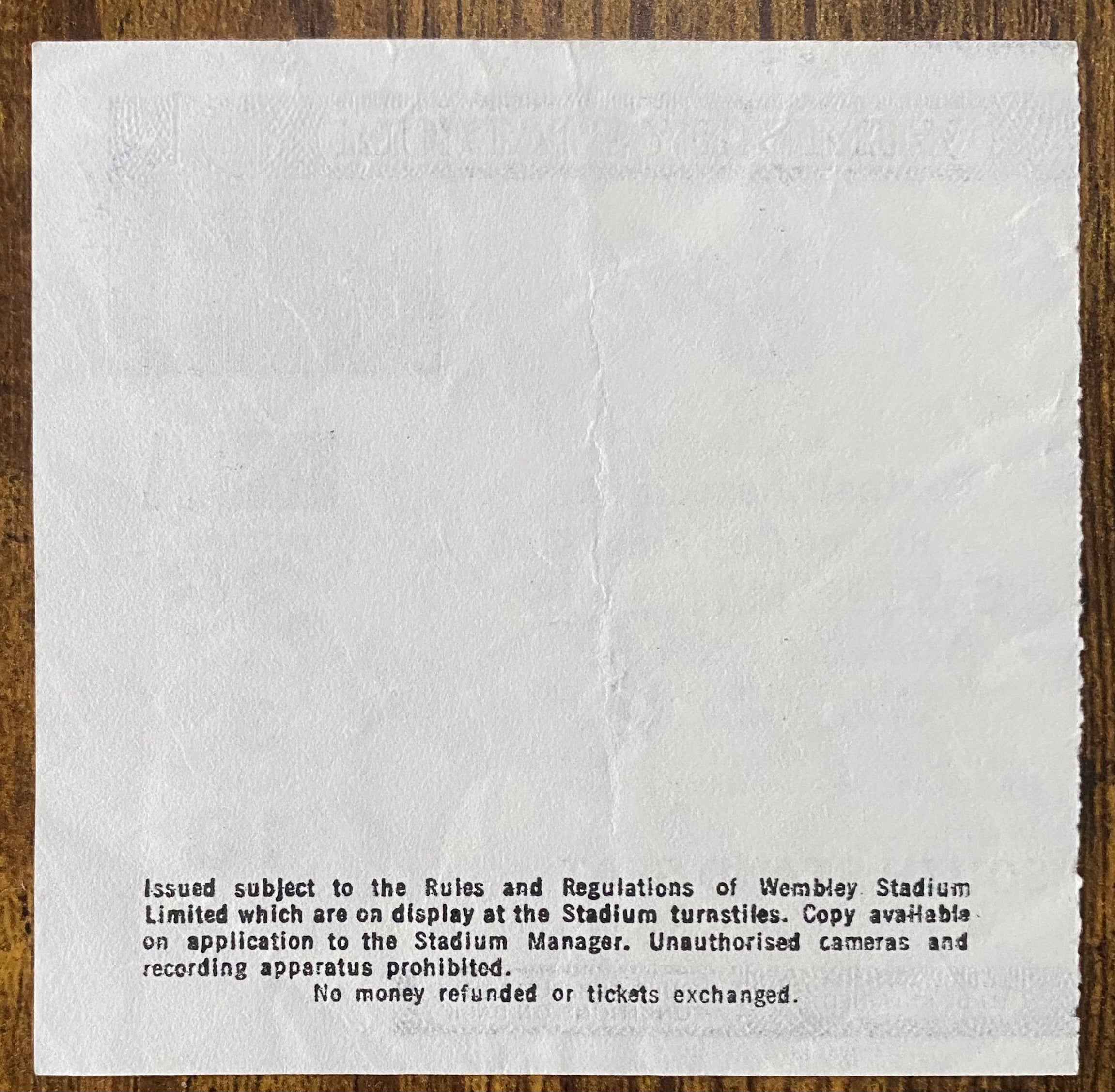 1985 ORIGINAL FA CUP FINAL TICKET EVERTON V MANCHESTER UNITED