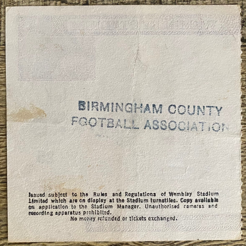 1986 ORIGINAL FA CUP FINAL TICKET EVERTON V LIVERPOOL