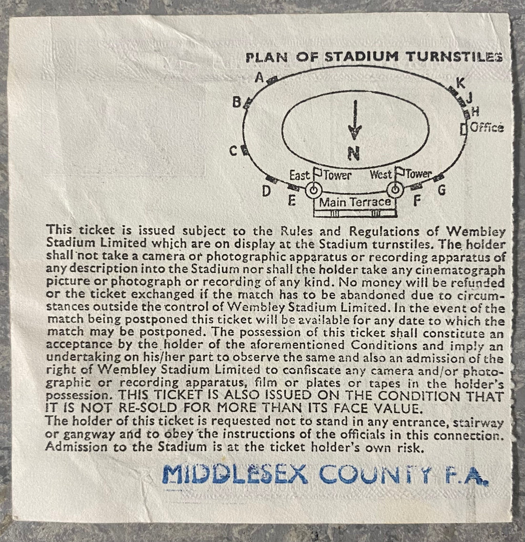 1983 ORIGINAL FA CUP FINAL TICKET BRIGHTON AND HOVE ALBION V MANCHESTER UNITED