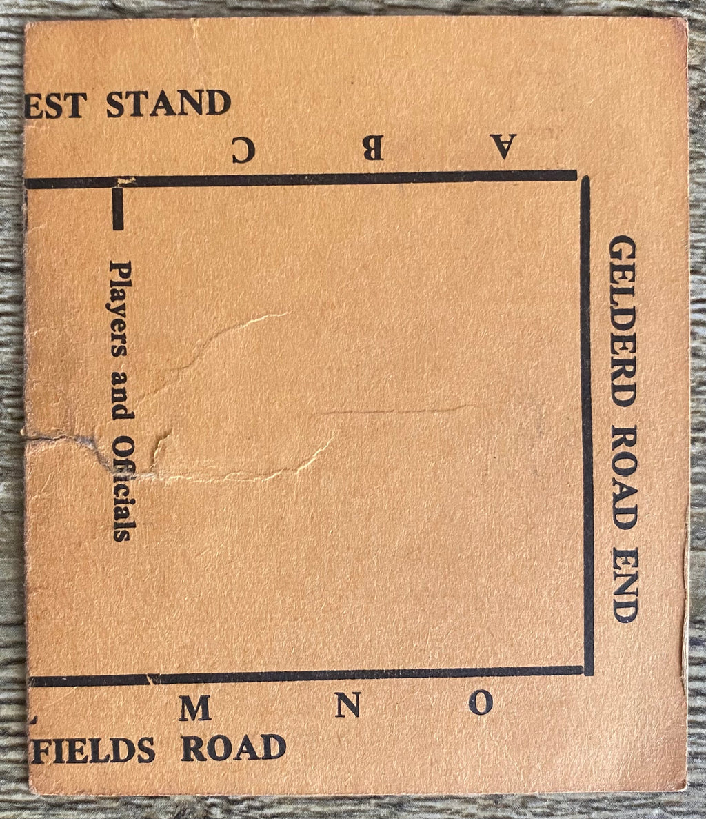 1961 ORIGINAL FA CUP SEMI FINAL TICKET LEICESTER CITY V SHEFFIELD UNITED @ ELLAND ROAD
