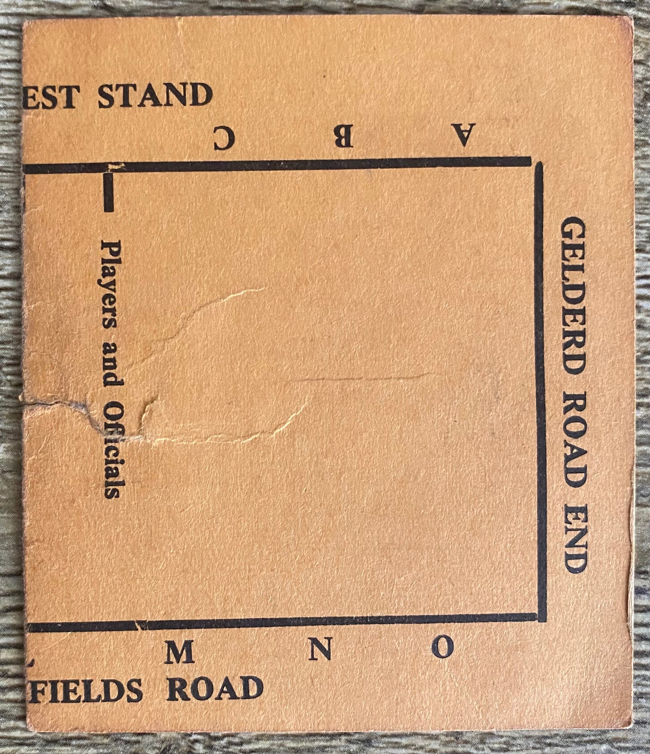 1961 ORIGINAL FA CUP SEMI FINAL TICKET LEICESTER CITY V SHEFFIELD UNITED @ ELLAND ROAD
