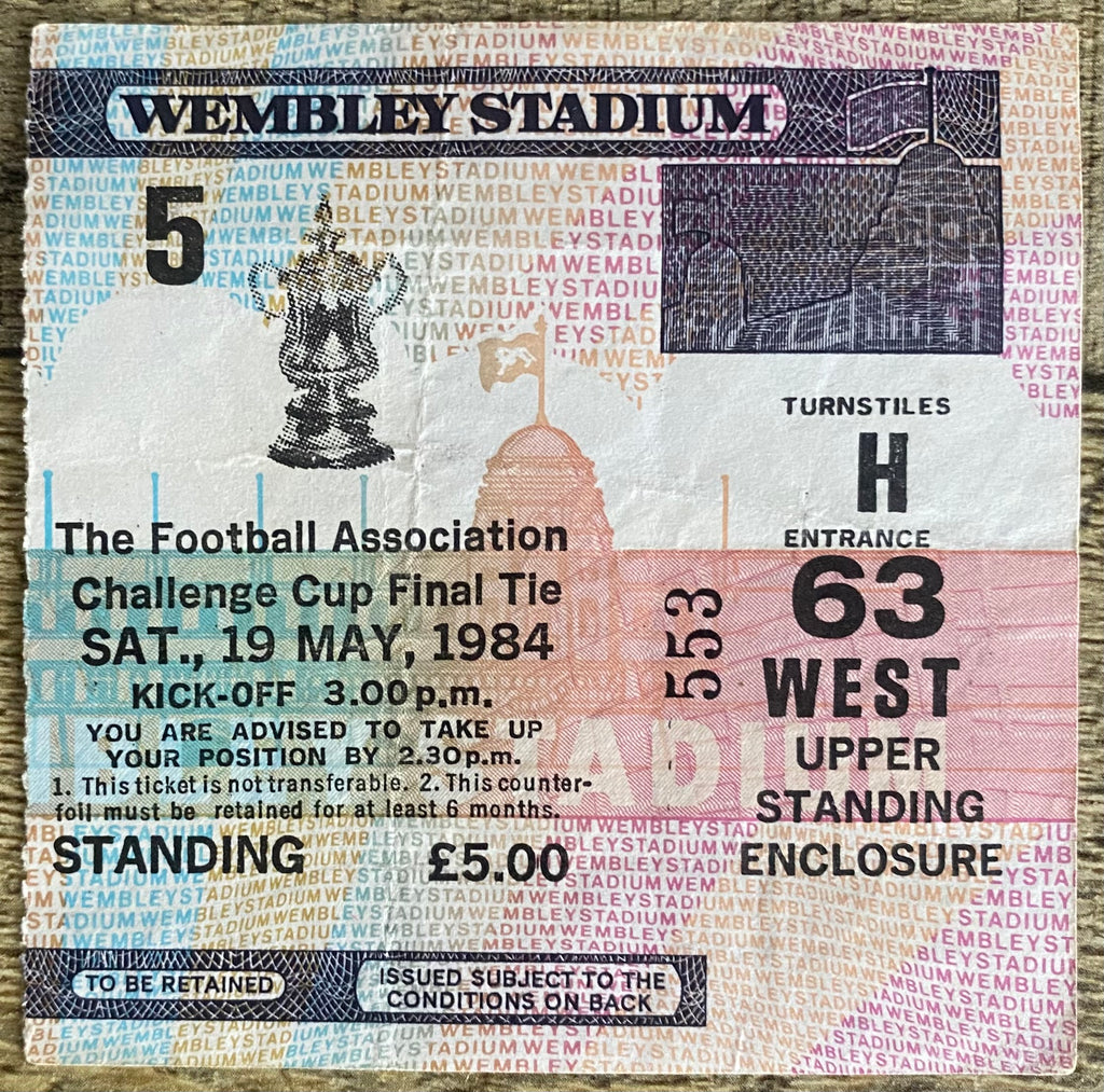 1984 ORIGINAL FA CUP FINAL TICKET EVERTON V WATFORD