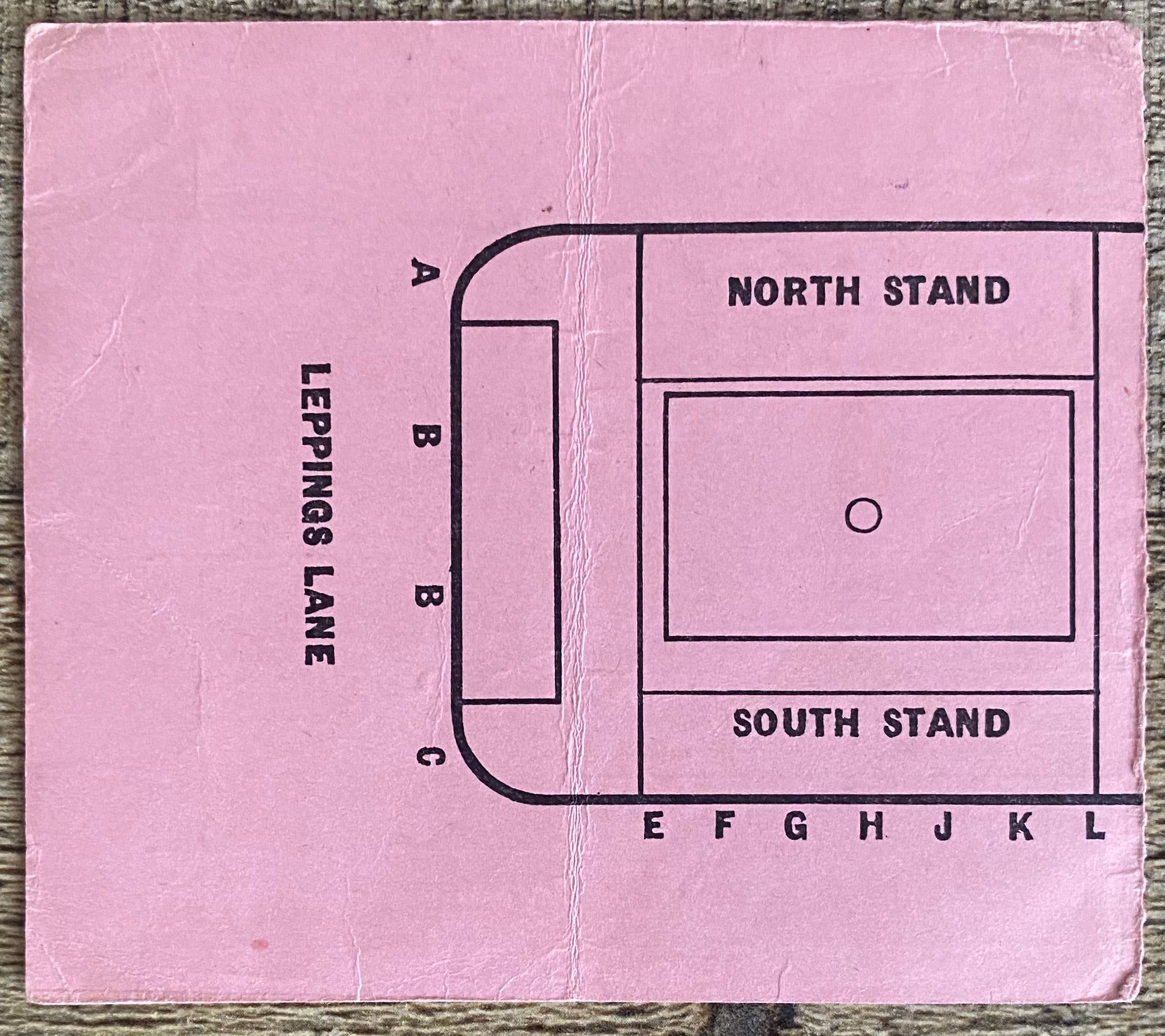 1963 ORIGINAL FA CUP SEMI FINAL TICKET LIVERPOOL V LEICESTER CITY @ HILLSBOROUGH