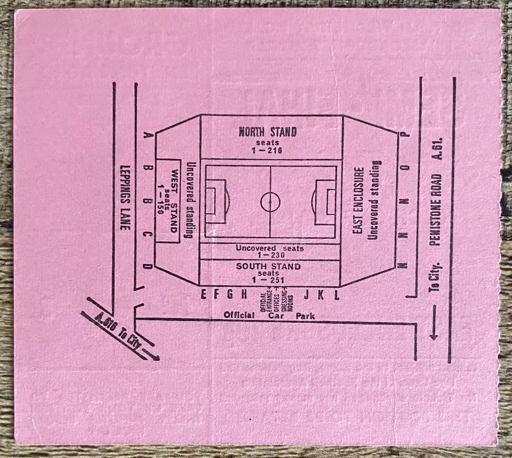 1971 ORIGINAL FA CUP SEMI FINAL TICKET STOKE CITY V ARSENAL @ HILLSBOROUGH