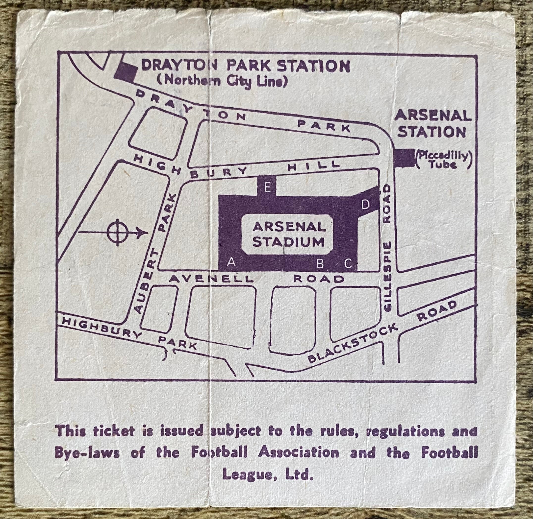 1983 ORIGINAL FA CUP SEMI FINAL TICKET BRIGHTON AND HOVE ALBION V SHEFFIELD WEDNESDAY @ HIGHBURY