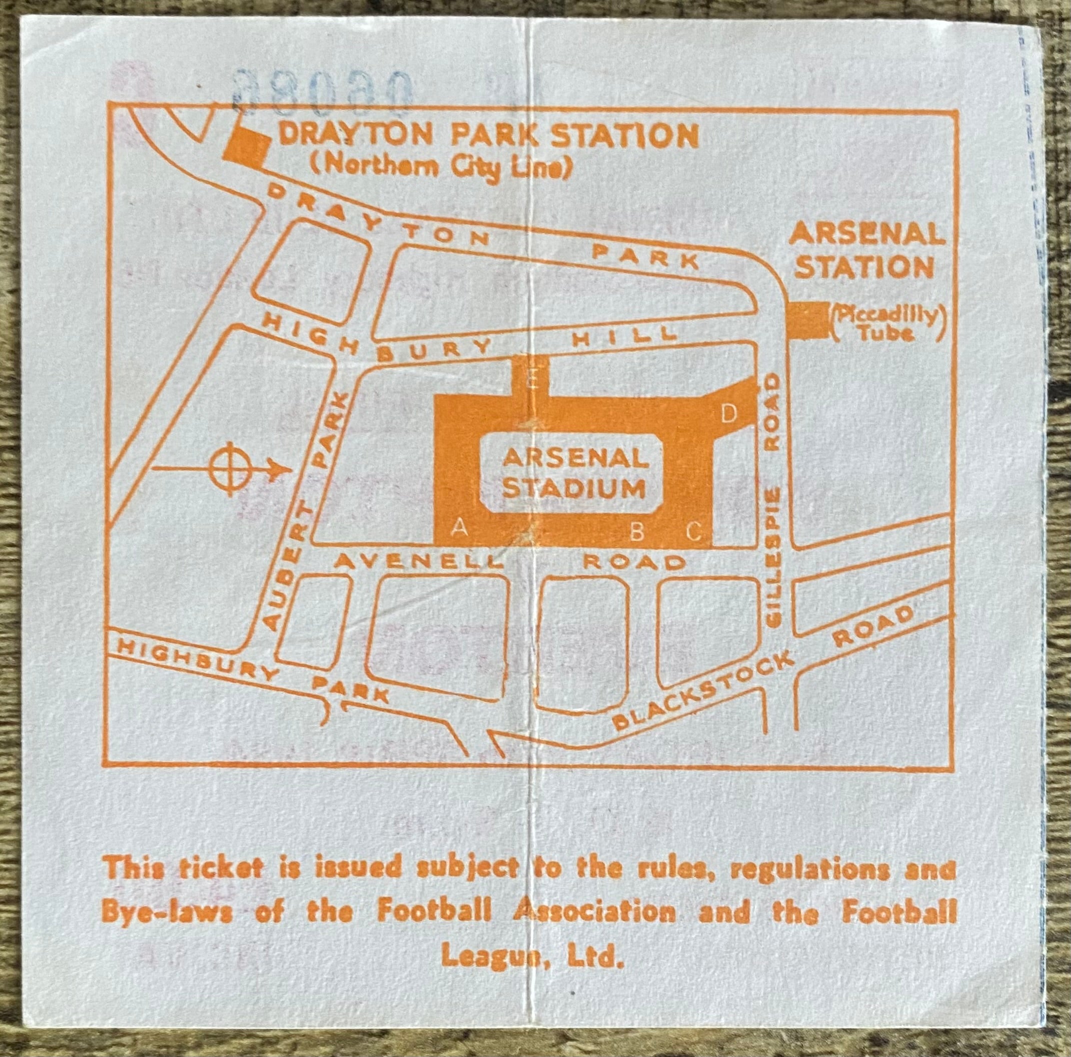 1984 ORIGINAL FA CUP SEMI FINAL TICKET SOUTHAMPTON V EVERTON @ HIGHBURY