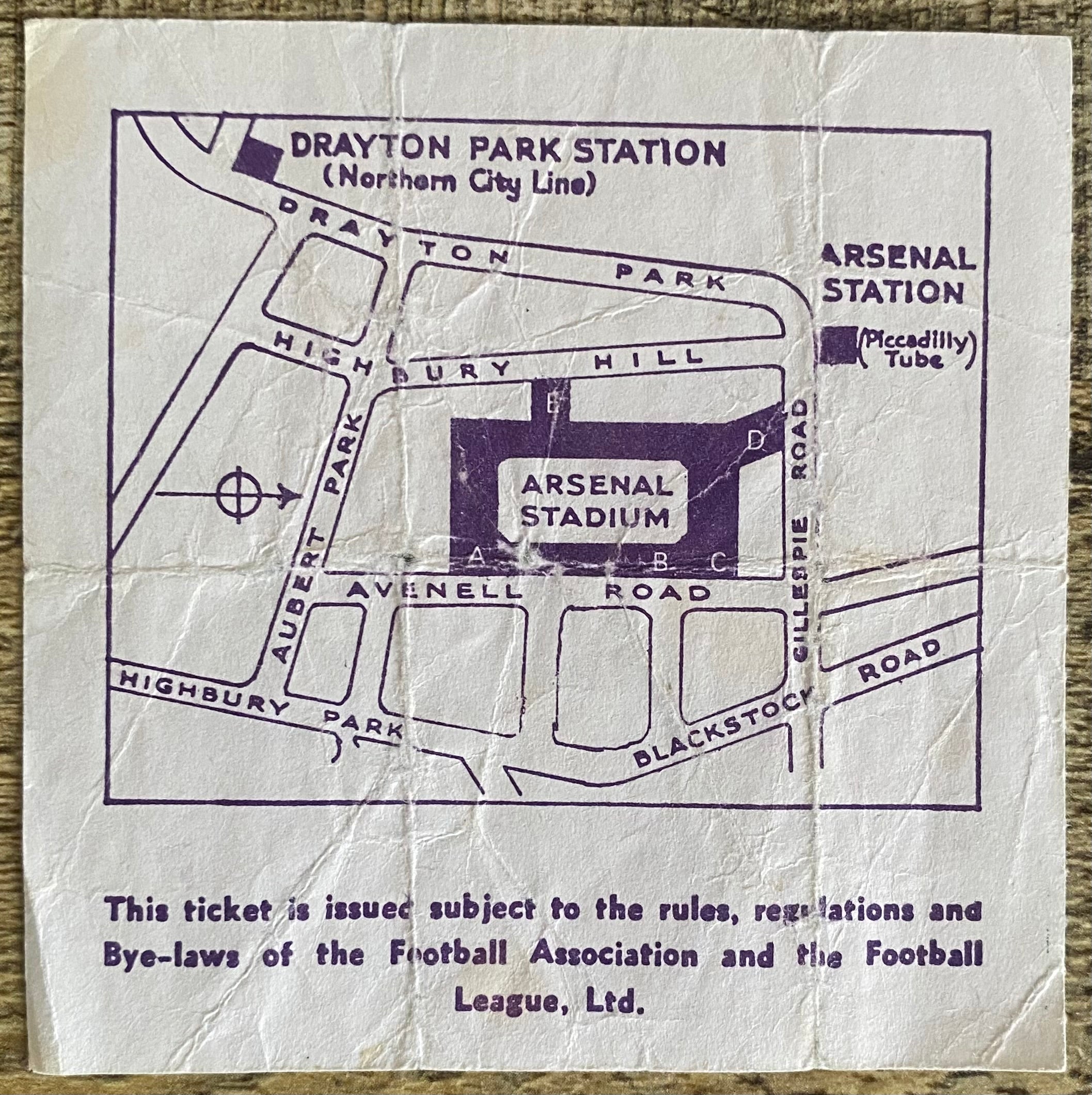1983 ORIGINAL FA CUP SEMI FINAL TICKET BRIGHTON AND HOVE ALBION V SHEFFIELD WEDNESDAY @ HIGHBURY