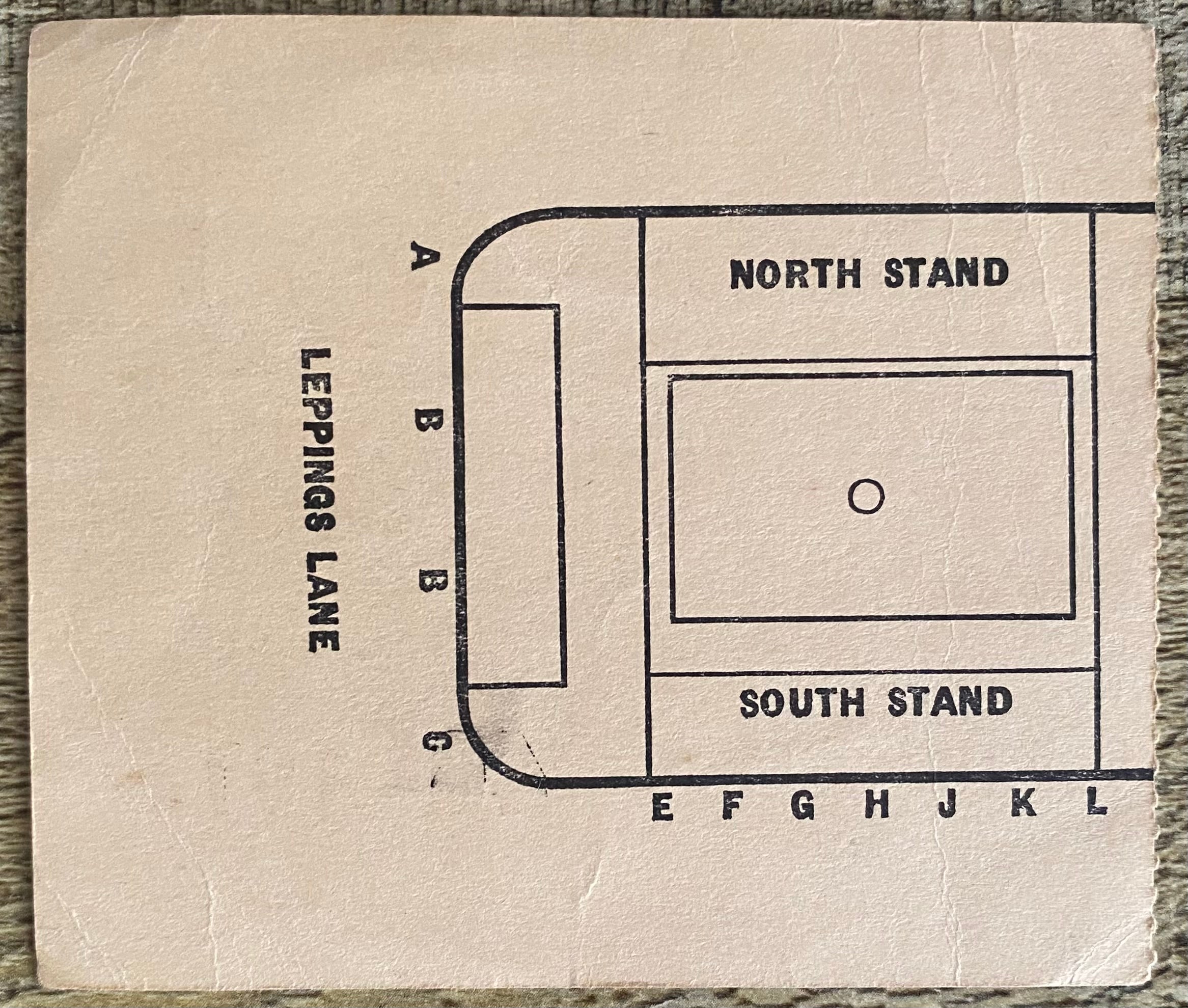 1963 ORIGINAL FA CUP SEMI FINAL TICKET LIVERPOOL V LEICESTER CITY @ HILLSBOROUGH