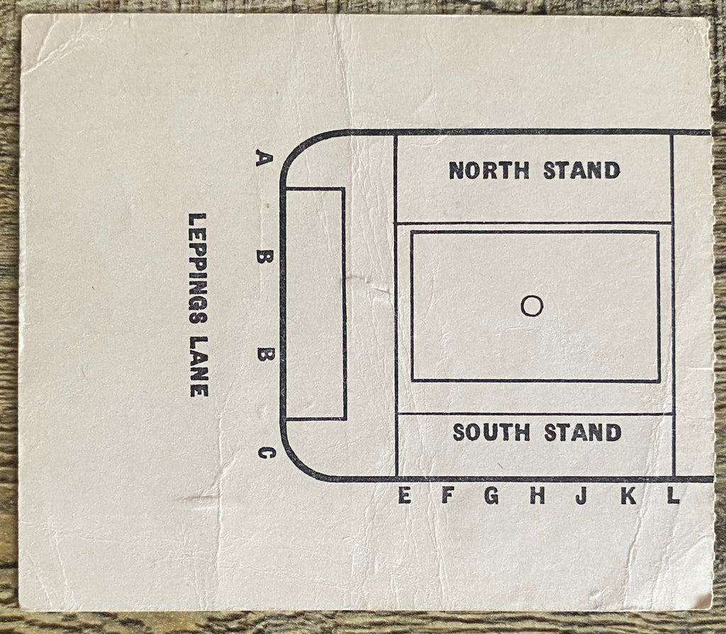 1963 ORIGINAL FA CUP SEMI FINAL TICKET LIVERPOOL V LEICESTER CITY @ HILLSBOROUGH