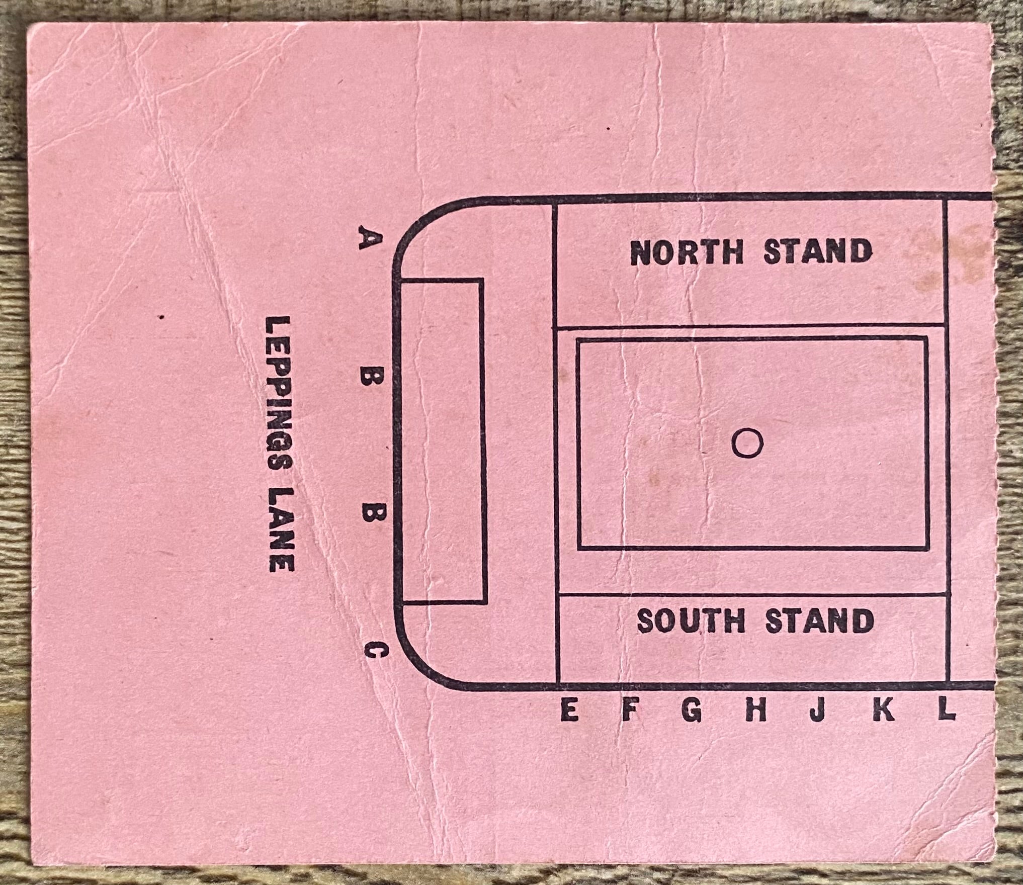 1963 ORIGINAL FA CUP SEMI FINAL TICKET LIVERPOOL V LEICESTER CITY @ HILLSBOROUGH