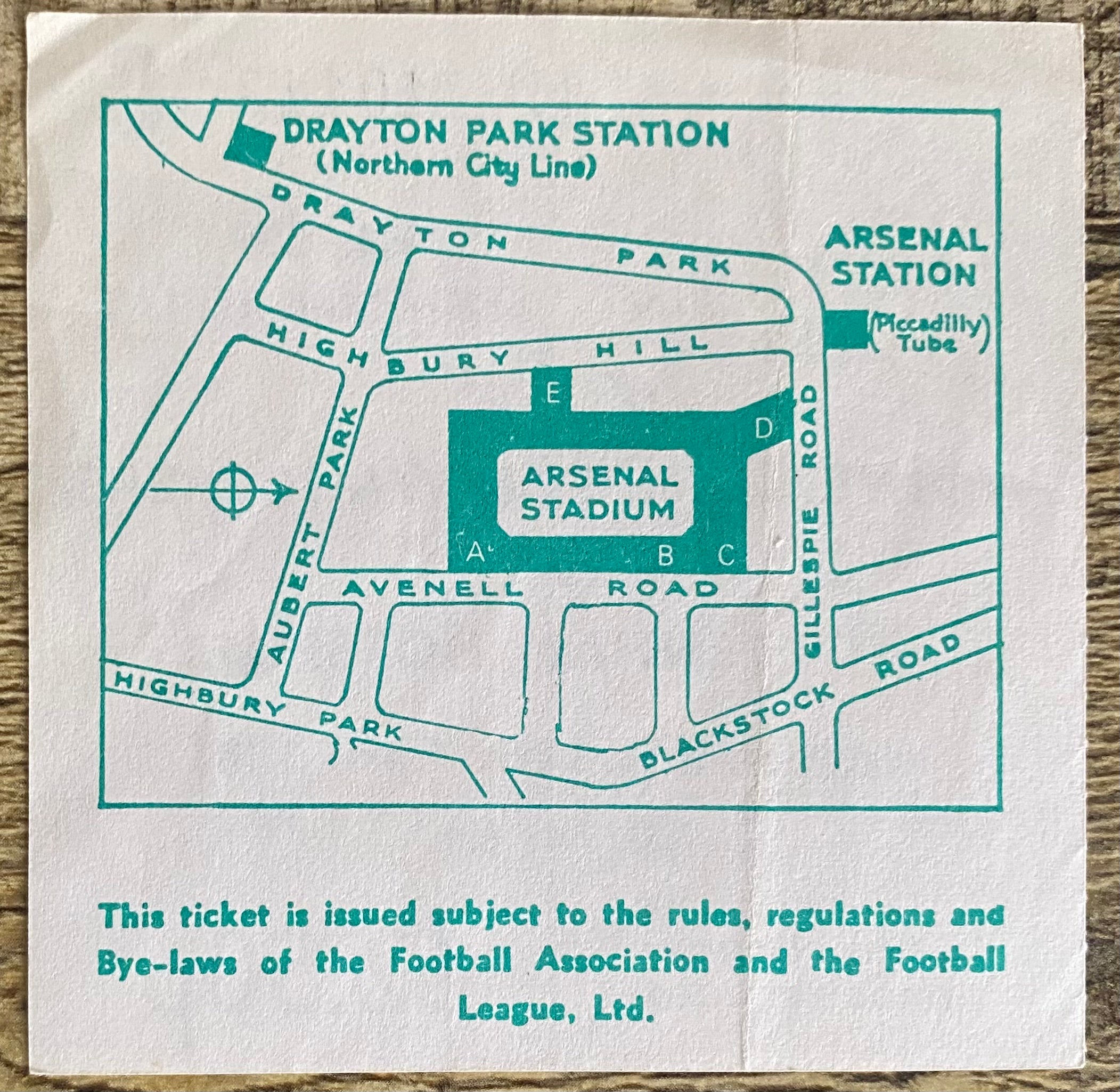 1981 ORIGINAL FA CUP SEMI FINAL REPLAY TICKET TOTTENHAM HOTSPUR V WOLVERHAMPTON WANDERERS @ HIGHBURY