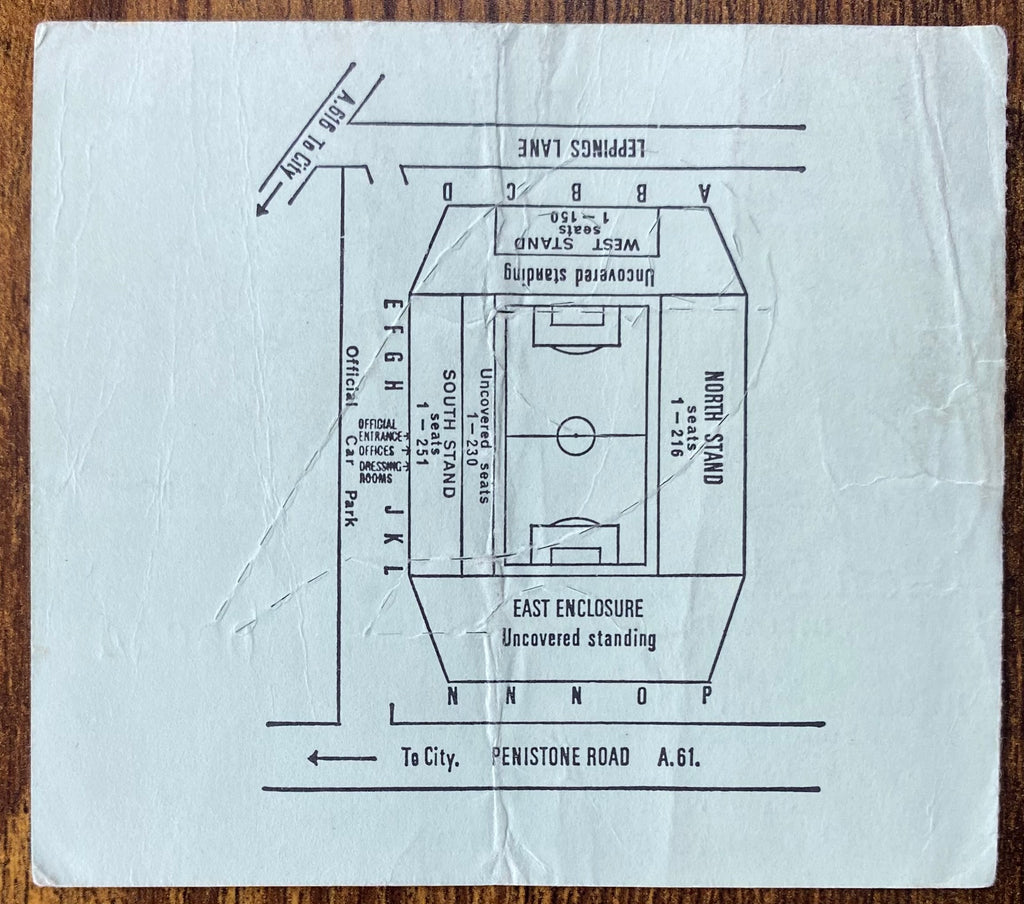1980 ORIGINAL FA CUP SEMI FINAL TICKET LIVERPOOL V ARSENAL @ HILLSBOROUGH