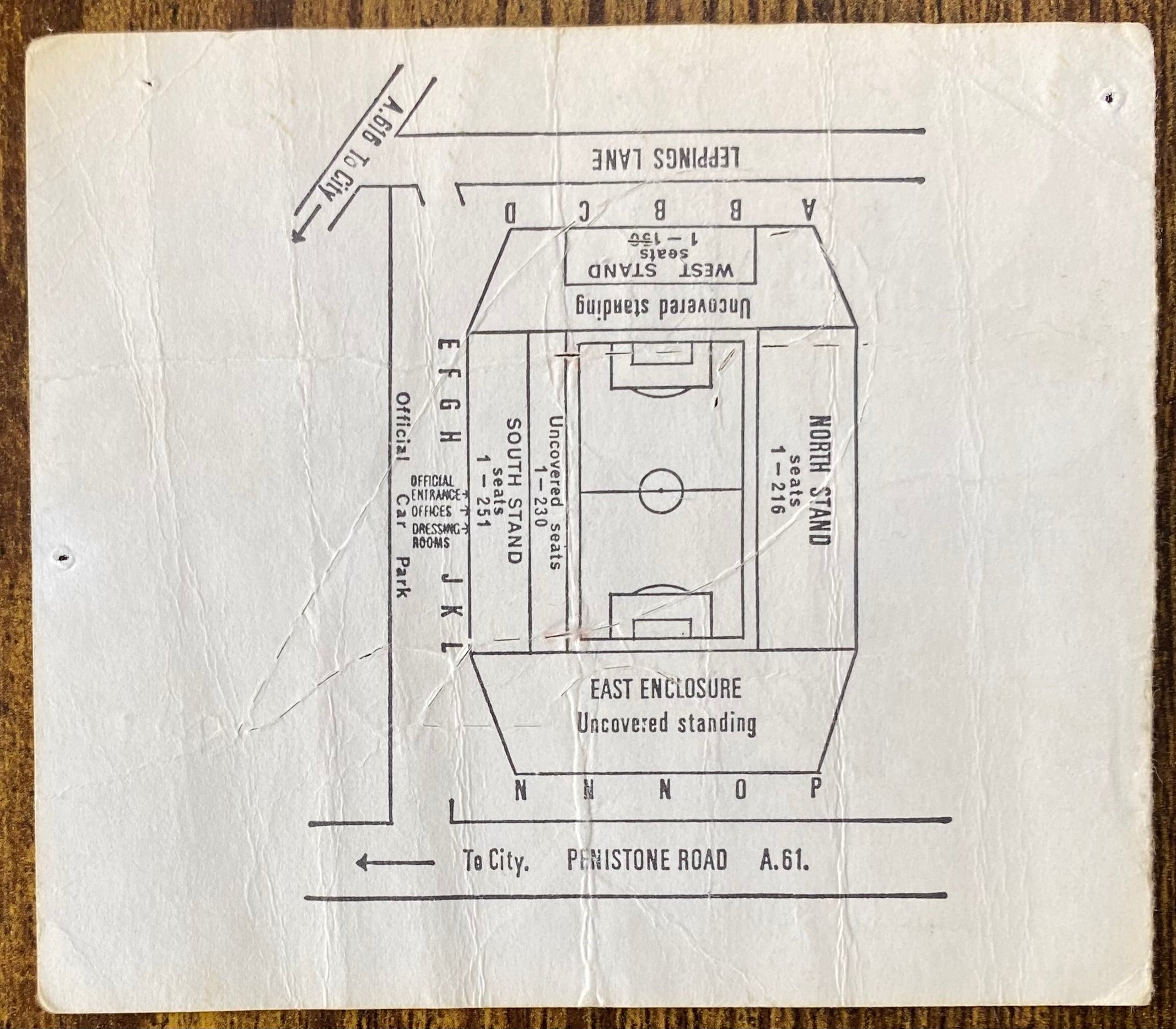 1980 ORIGINAL FA CUP SEMI FINAL TICKET LIVERPOOL V ARSENAL @ HILLSBOROUGH