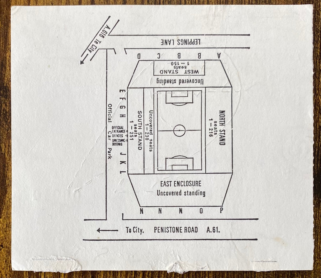 1980 ORIGINAL FA CUP SEMI FINAL TICKET LIVERPOOL V ARSENAL @ HILLSBOROUGH