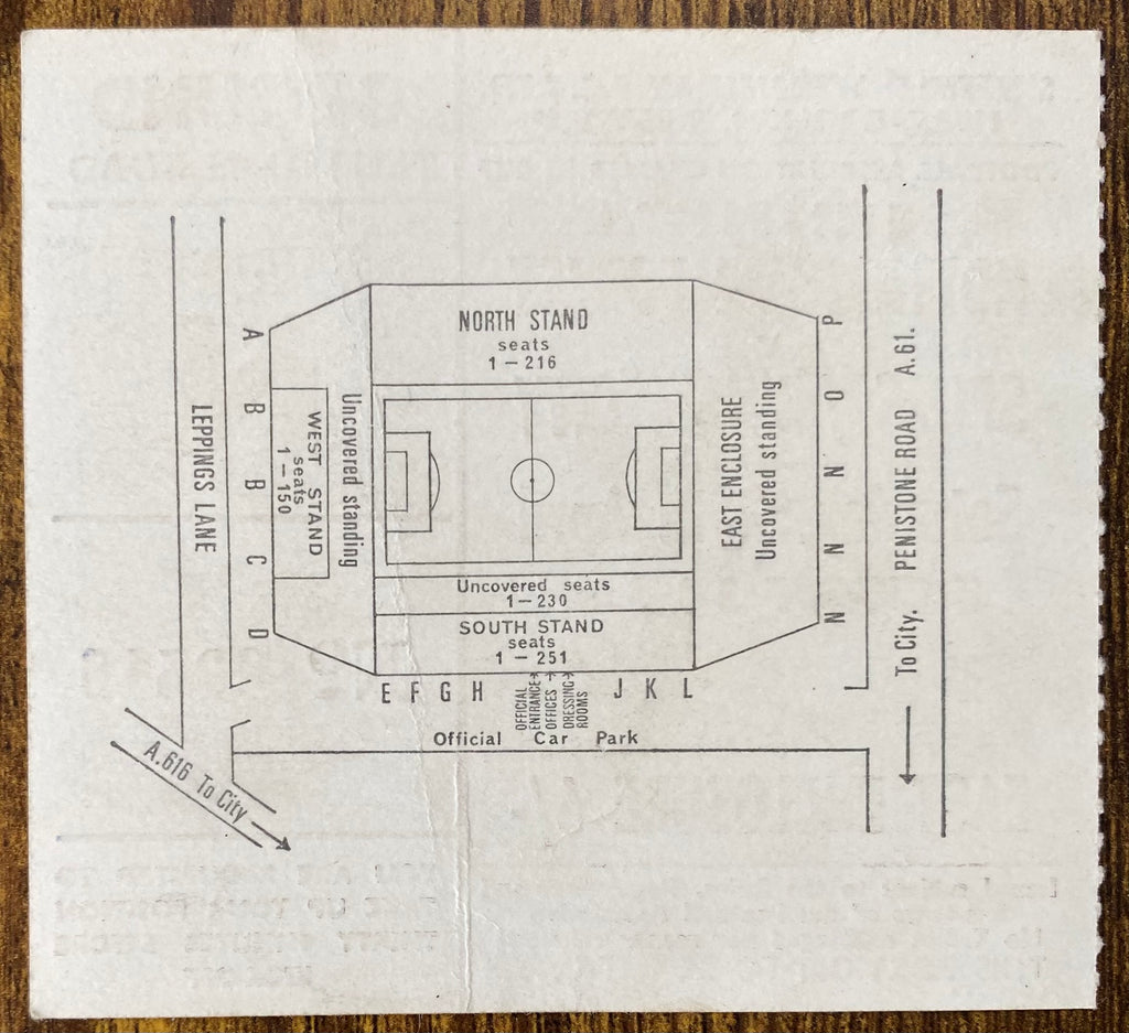1967 ORIGINAL FA CUP SEMI FINAL TICKET TOTTENHAM HOTSPUR V BIRMINGHAM CITY @ HILLSBOROUGH