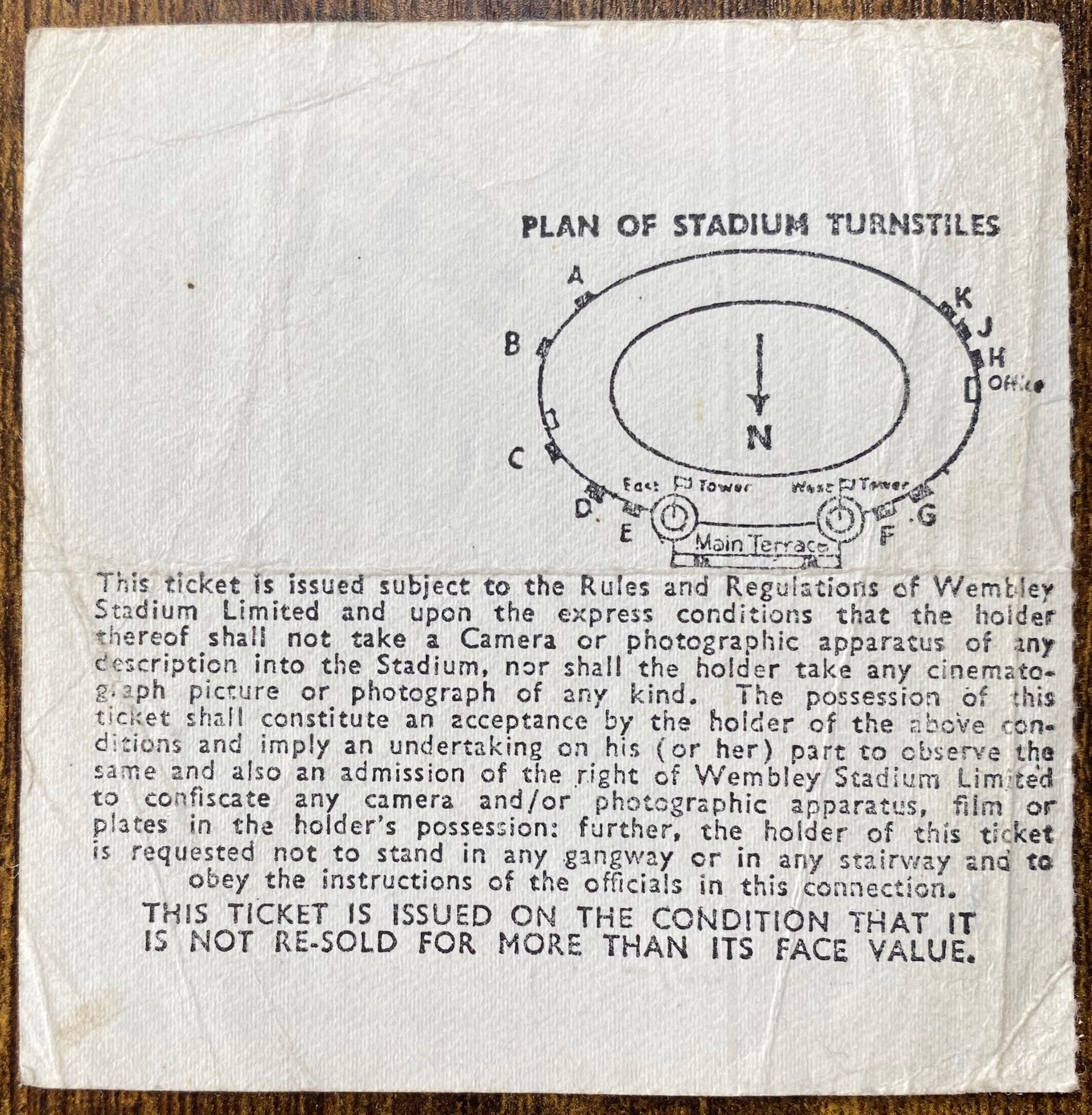 1969 ORIGINAL FA CUP FINAL TICKET LEICESTER CITY V MANCHESTER CITY