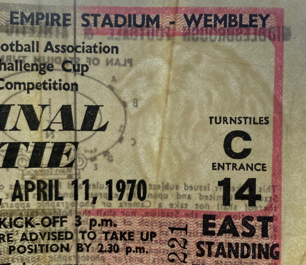 1970 ORIGINAL FA CUP FINAL TICKET CHELSEA V LEEDS UNITED