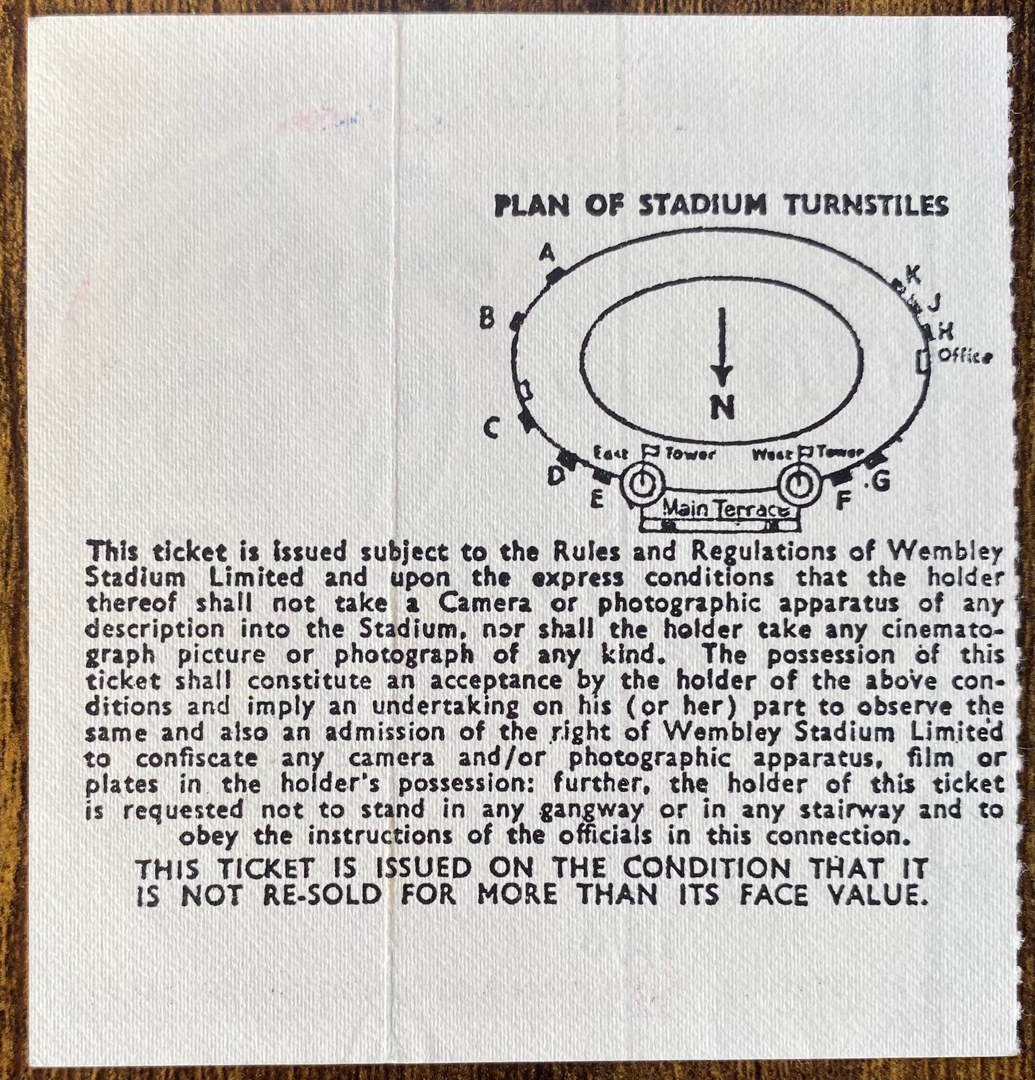 1970 ORIGINAL FA CUP FINAL TICKET CHELSEA V LEEDS UNITED