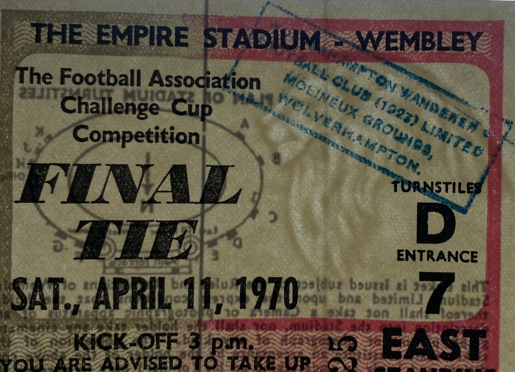 1970 ORIGINAL FA CUP FINAL TICKET CHELSEA V LEEDS UNITED