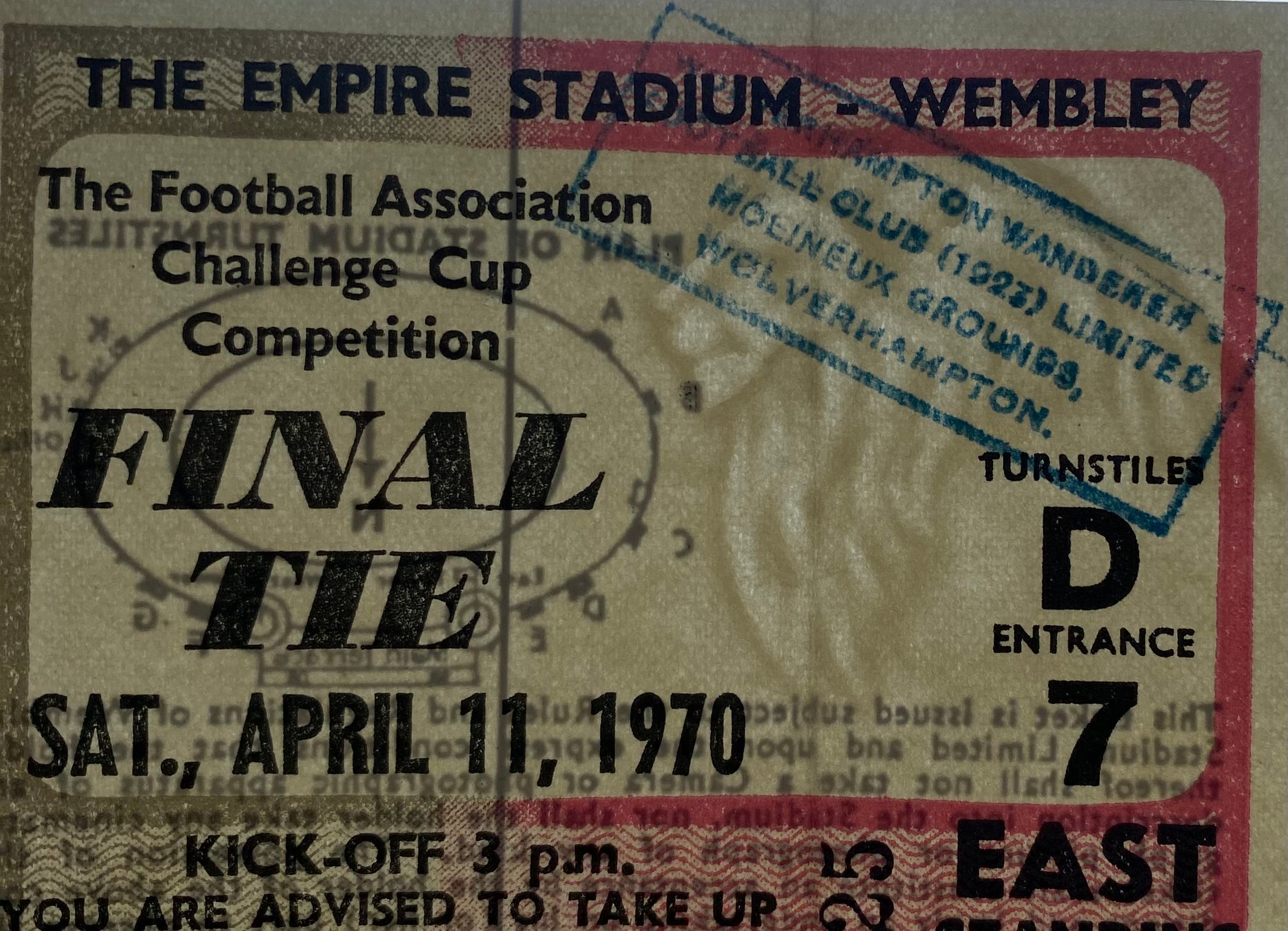 1970 ORIGINAL FA CUP FINAL TICKET CHELSEA V LEEDS UNITED