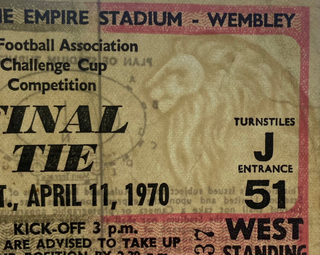 1970 ORIGINAL FA CUP FINAL TICKET CHELSEA V LEEDS UNITED