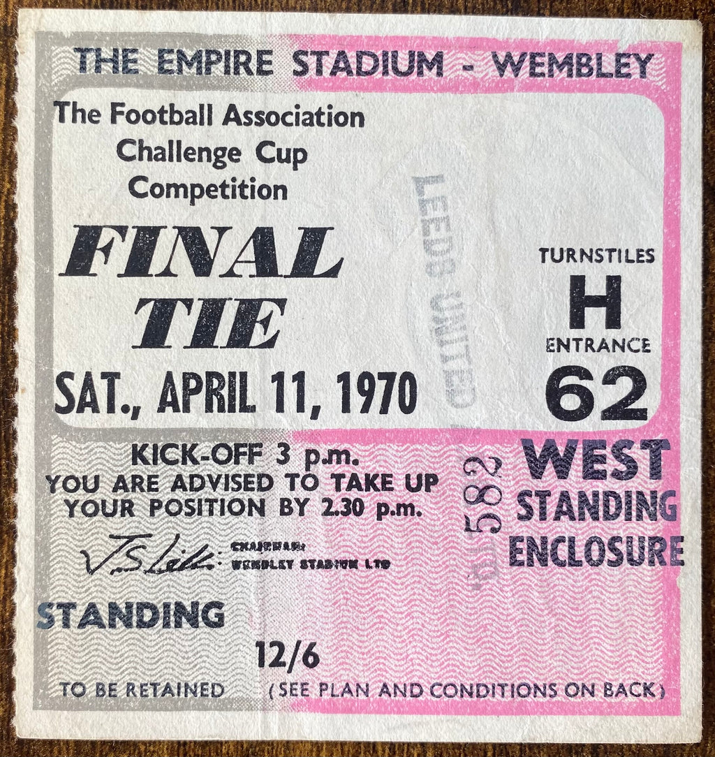 1970 ORIGINAL FA CUP FINAL TICKET CHELSEA V LEEDS UNITED