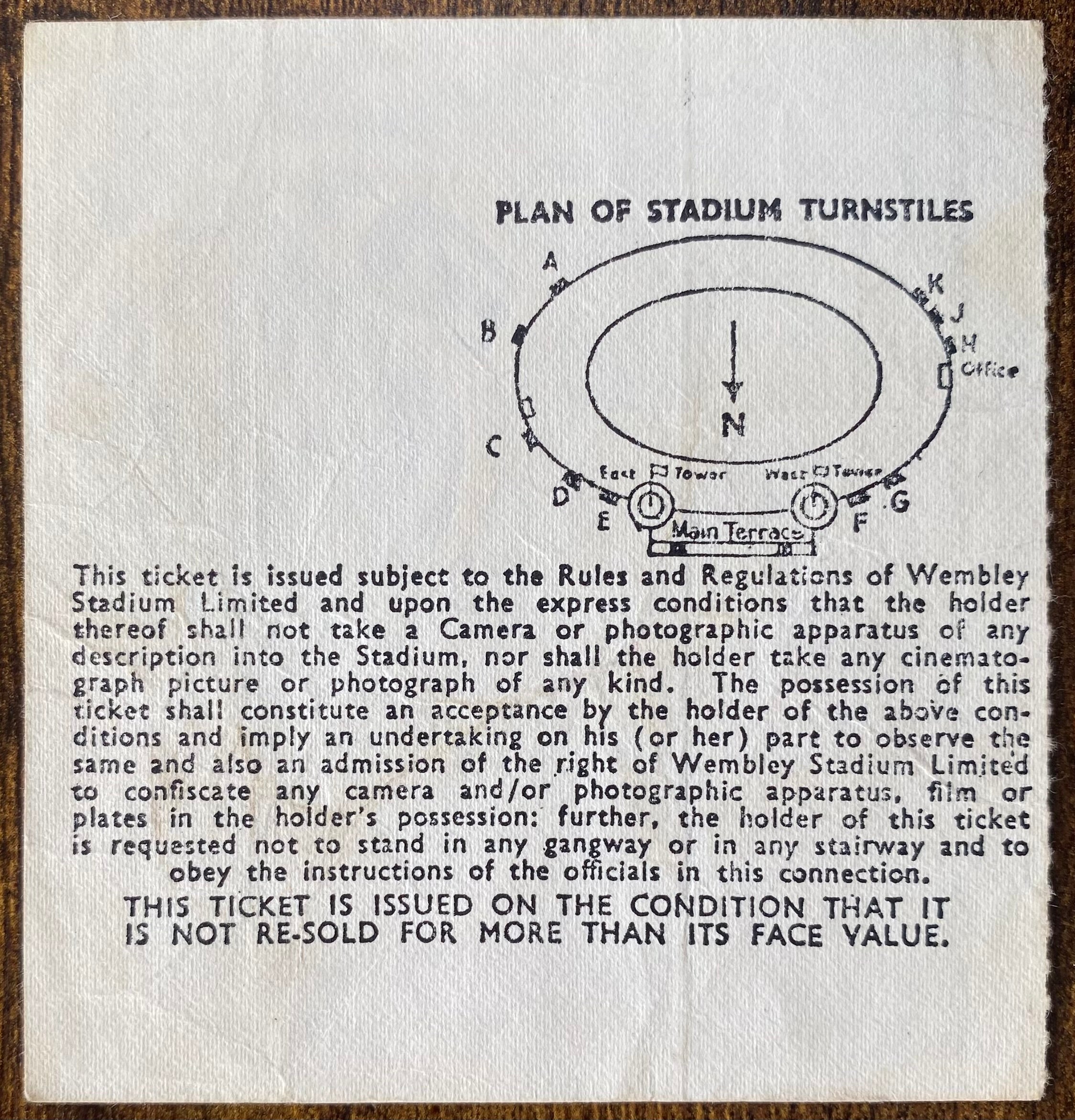 1970 ORIGINAL FA CUP FINAL TICKET CHELSEA V LEEDS UNITED